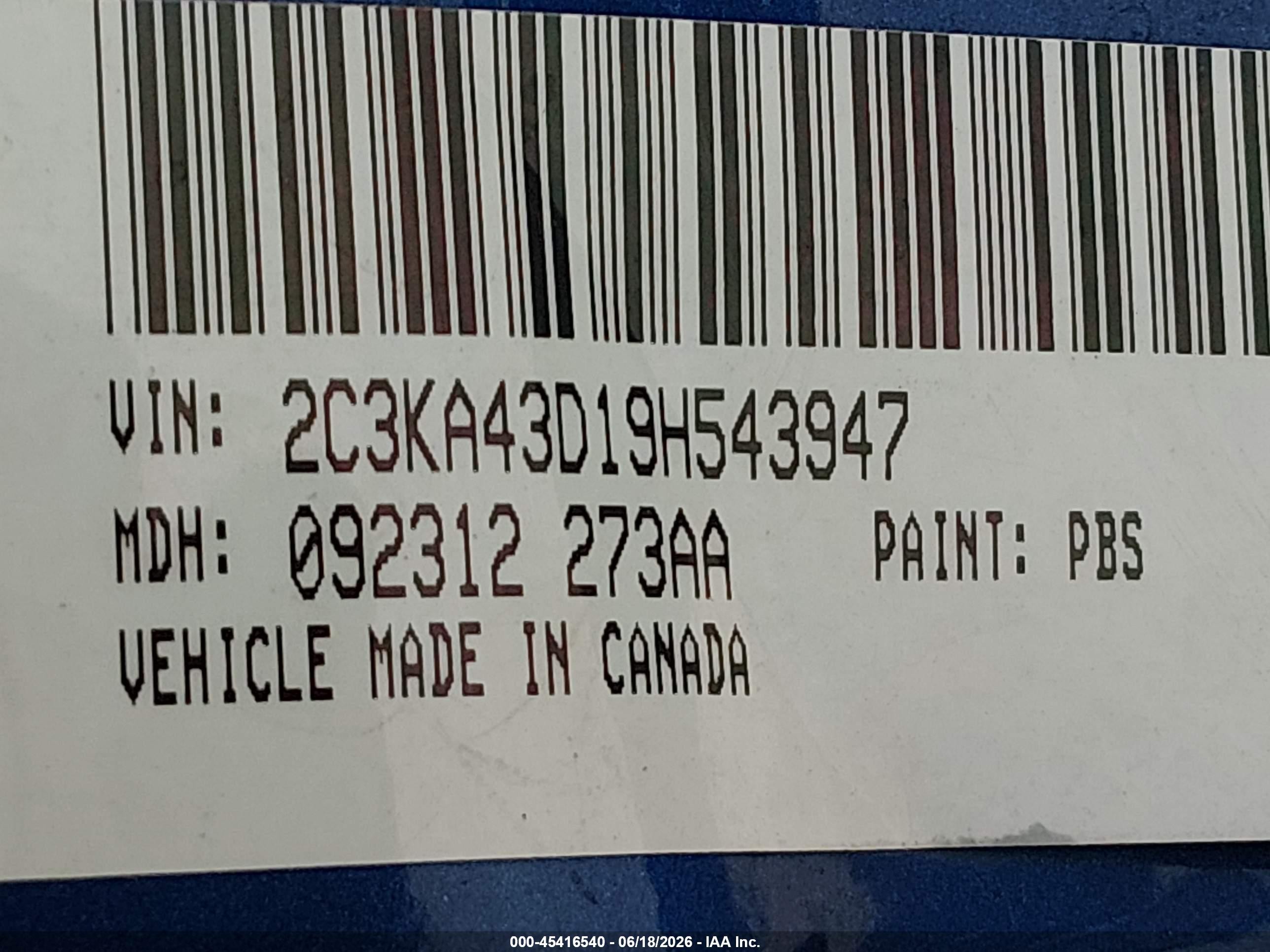 2009 Chrysler 300 Lx Blue vin: 2C3KA43D19H543947
