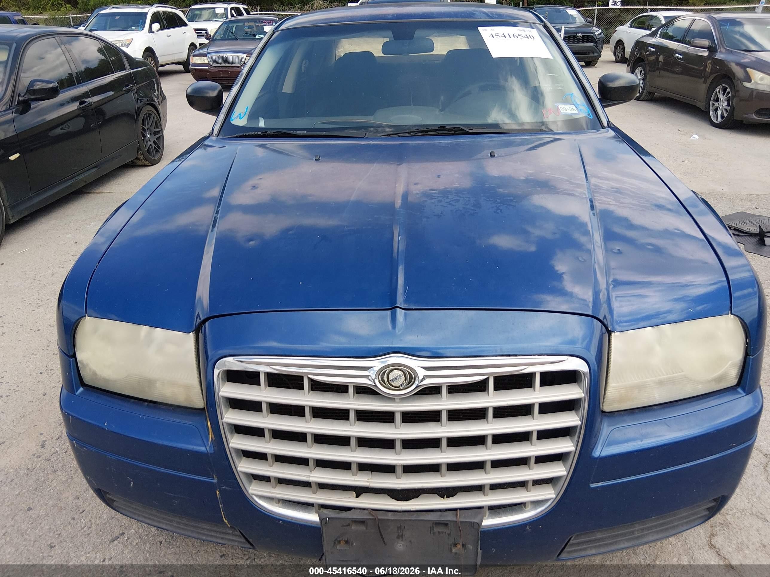 2009 Chrysler 300 Lx Blue vin: 2C3KA43D19H543947