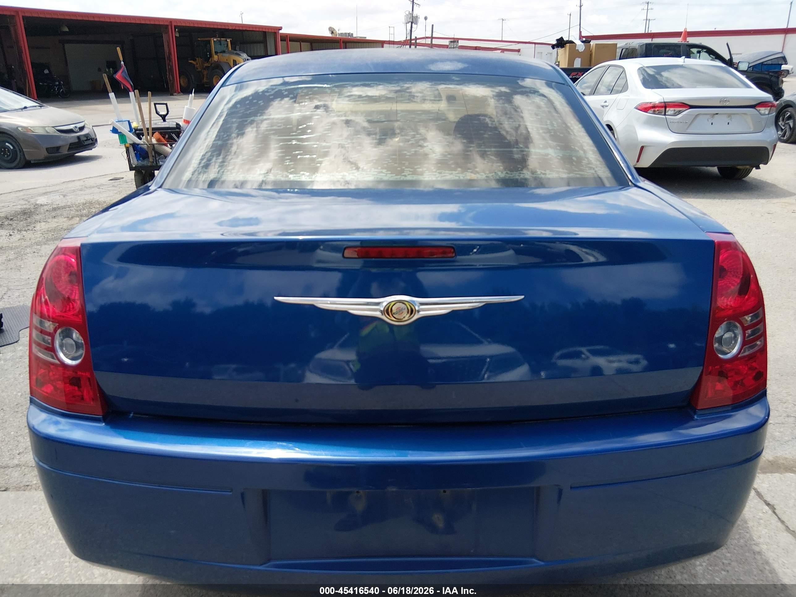 2009 Chrysler 300 Lx Blue vin: 2C3KA43D19H543947