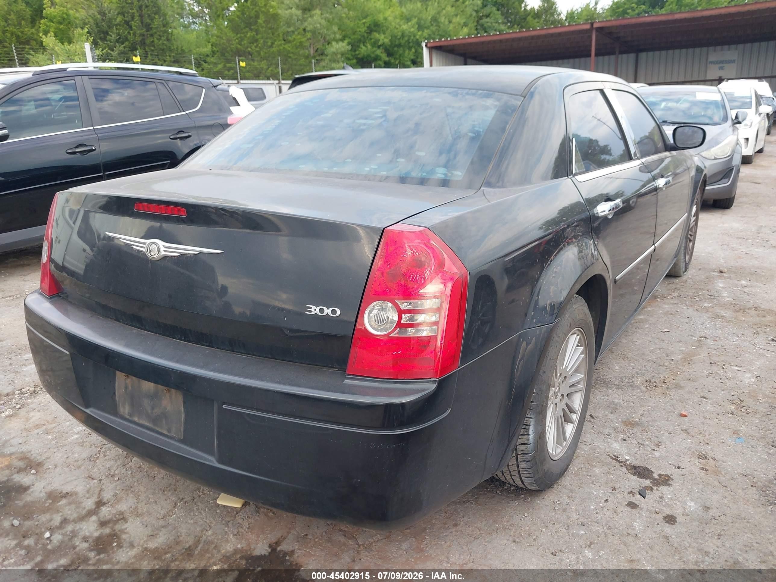 2009 Chrysler 300 Lx Black vin: 2C3KA43D59H556992