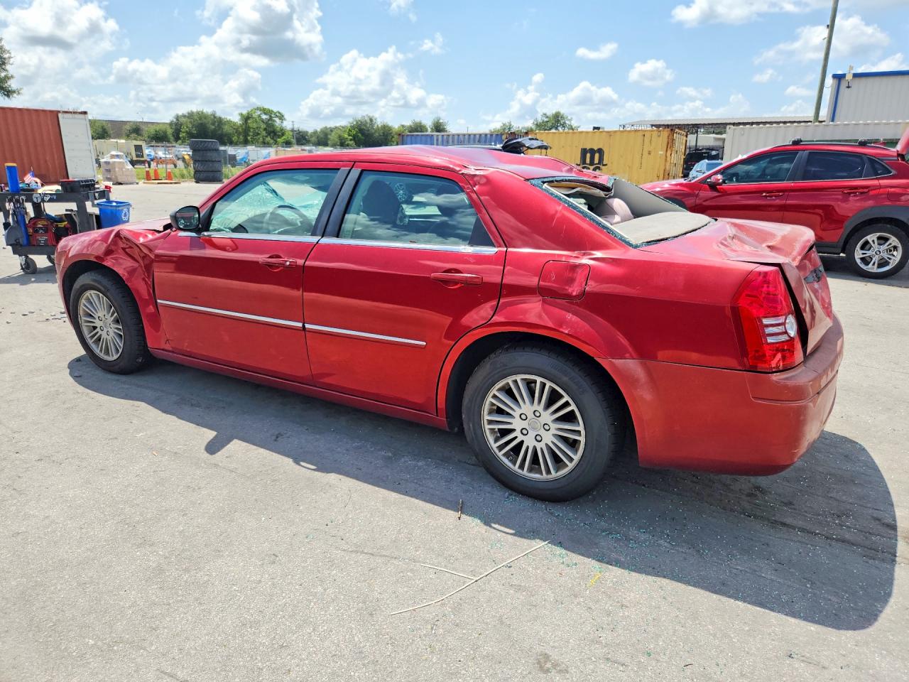 2009 Chrysler 300 Lx Красный vin: 2C3KA43D89H574760