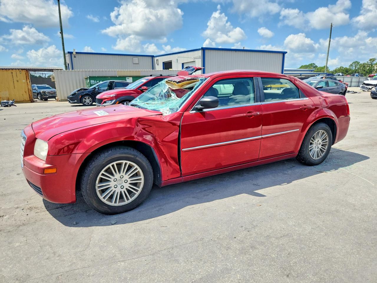 2009 Chrysler 300 Lx Red vin: 2C3KA43D89H574760