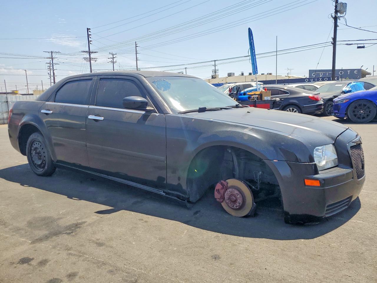 2007 Chrysler 300 Black vin: 2C3KA43R07H889612