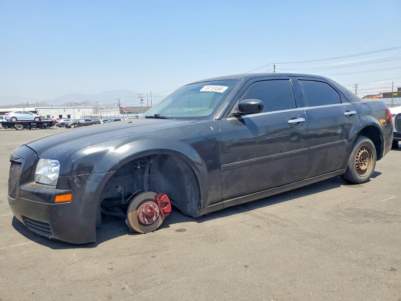 2007 Chrysler 300 Black vin: 2C3KA43R07H889612