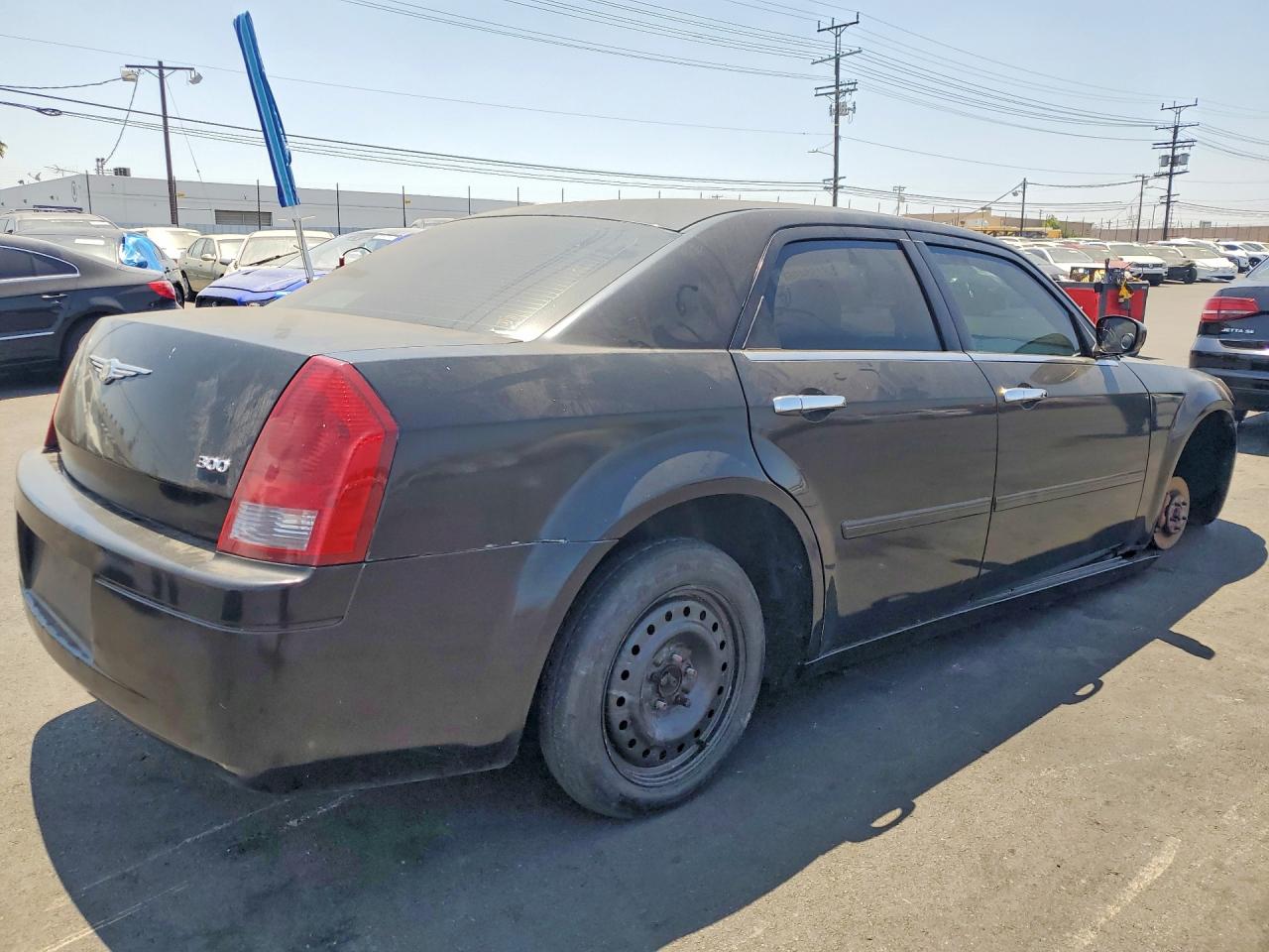 2007 Chrysler 300 Black vin: 2C3KA43R07H889612