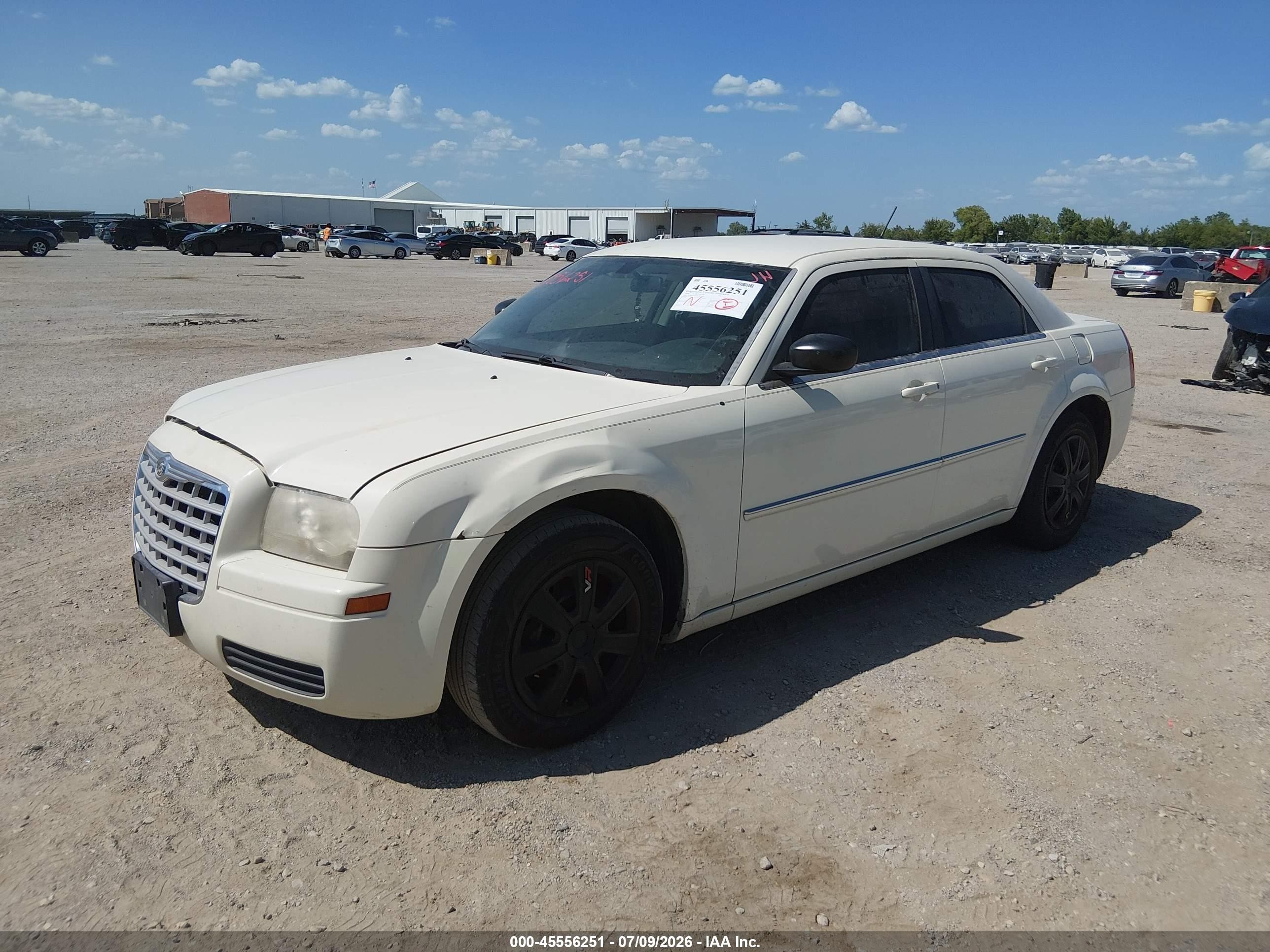 2008 Chrysler 300 Lx White vin: 2C3KA43R08H230267