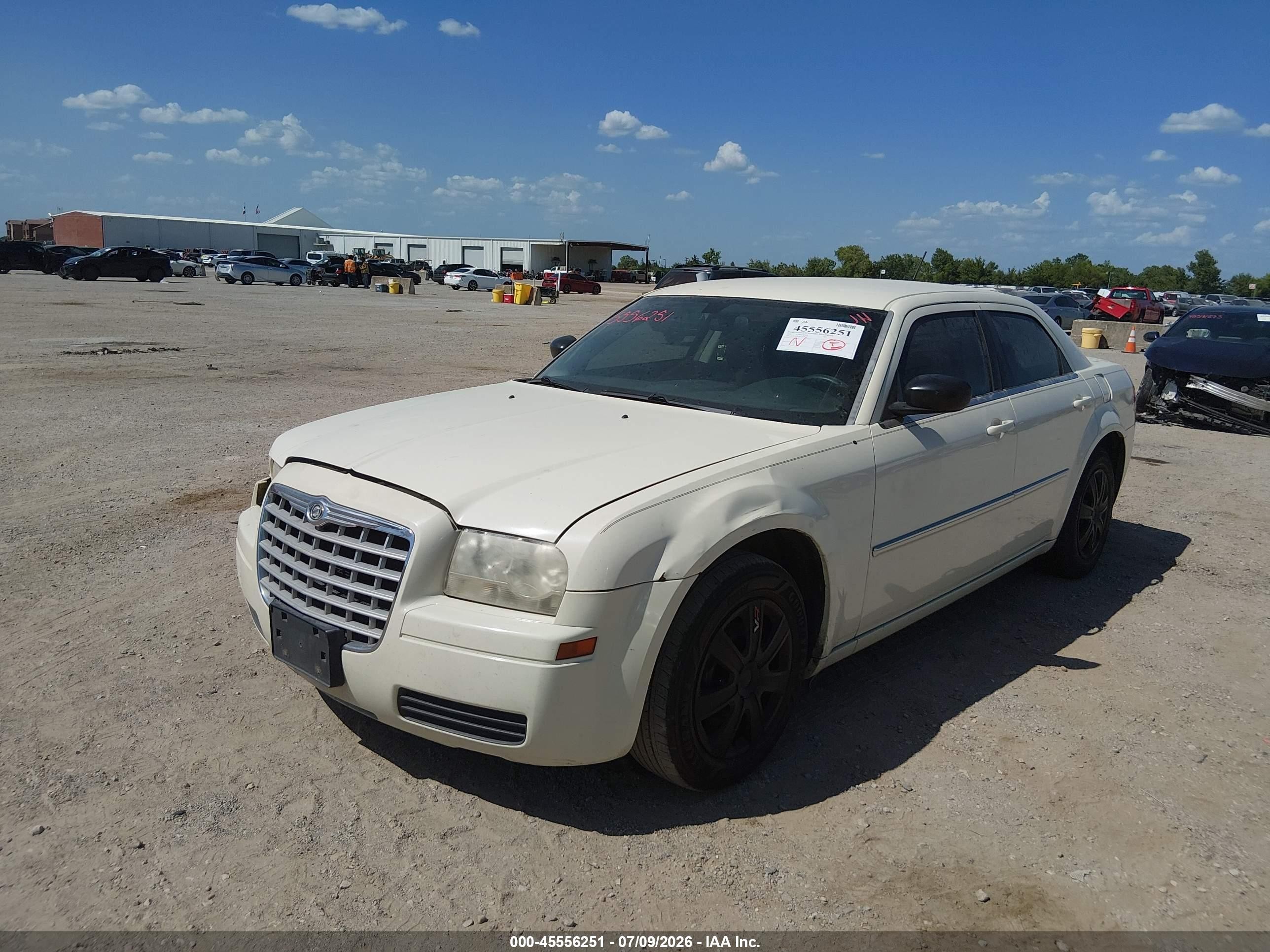 2008 Chrysler 300 Lx White vin: 2C3KA43R08H230267