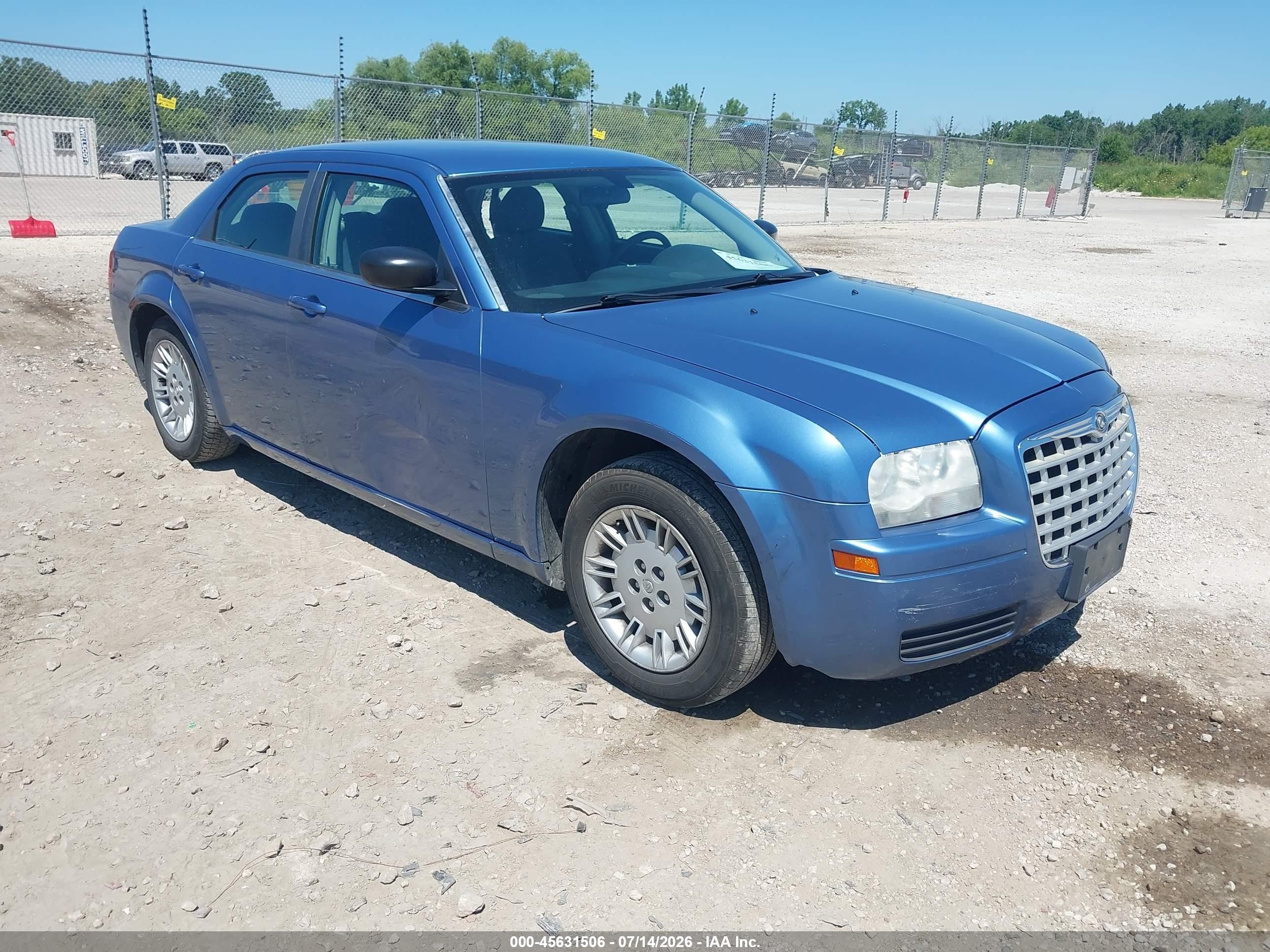 2007 Chrysler 300   Blue vin: 2C3KA43R27H829735