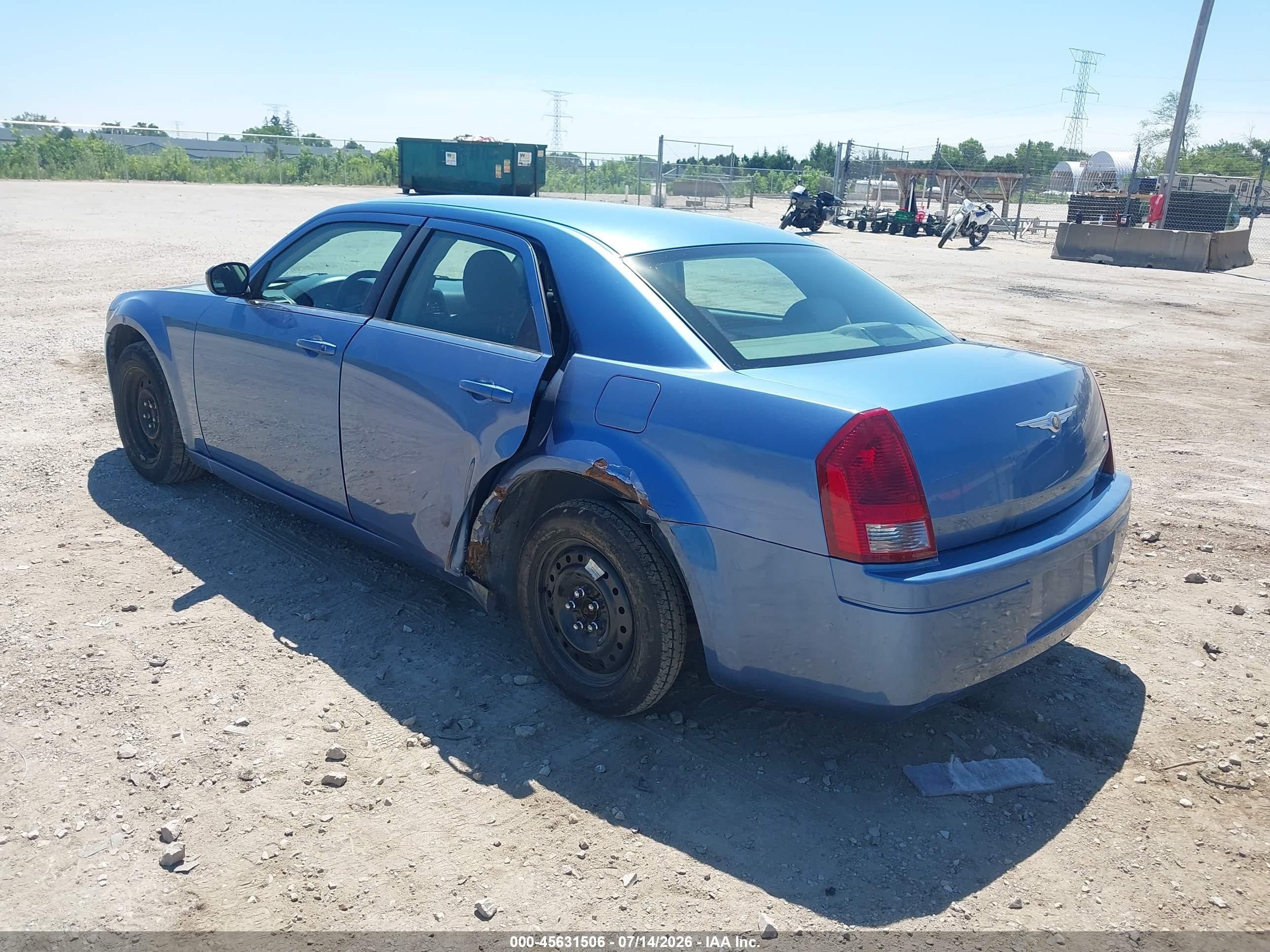 2007 Chrysler 300   Blue vin: 2C3KA43R27H829735
