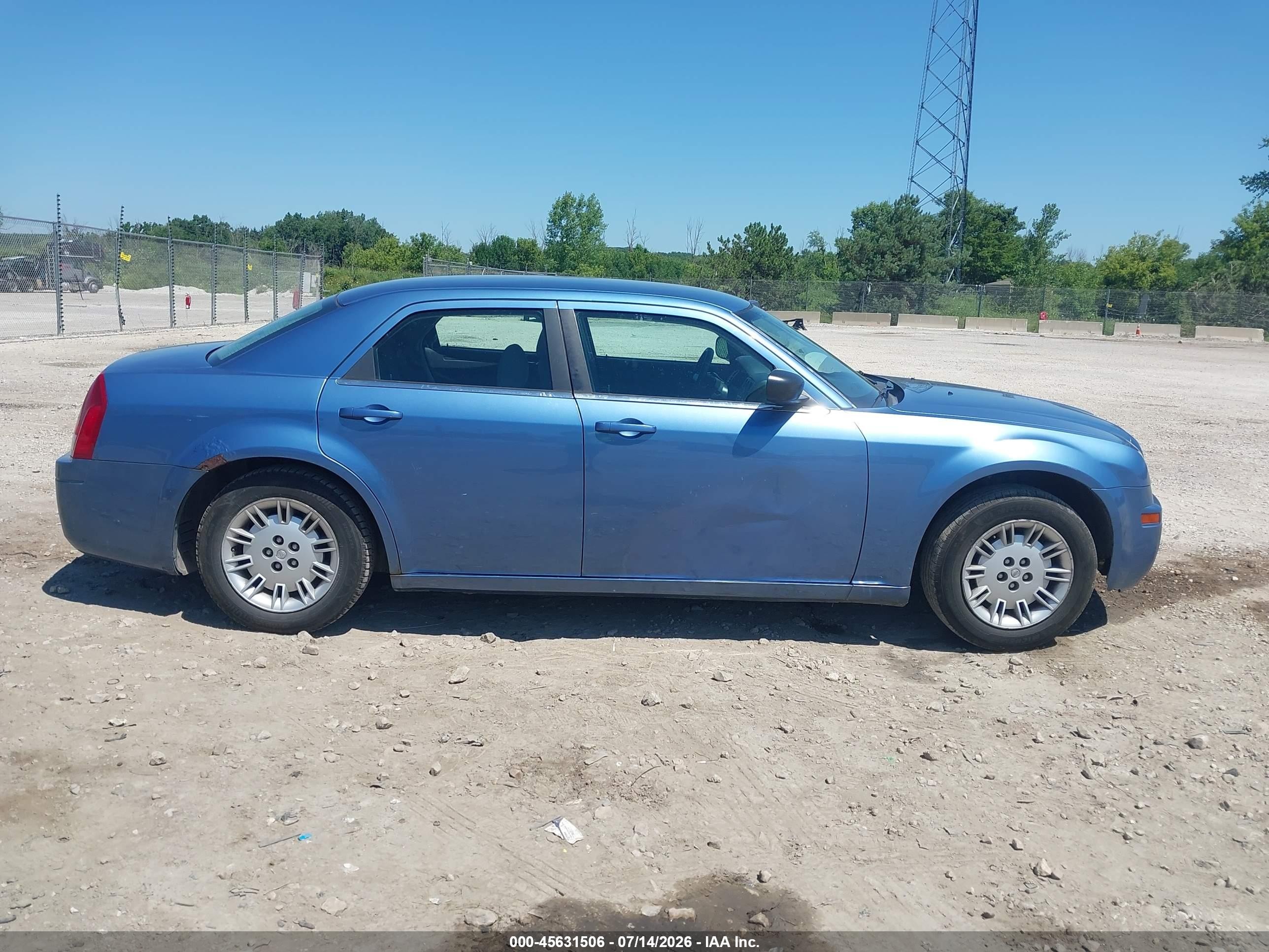 2007 Chrysler 300   Blue vin: 2C3KA43R27H829735