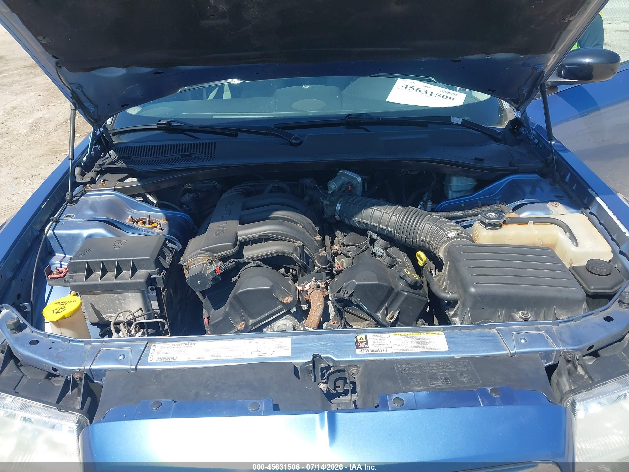 2007 Chrysler 300   Blue vin: 2C3KA43R27H829735