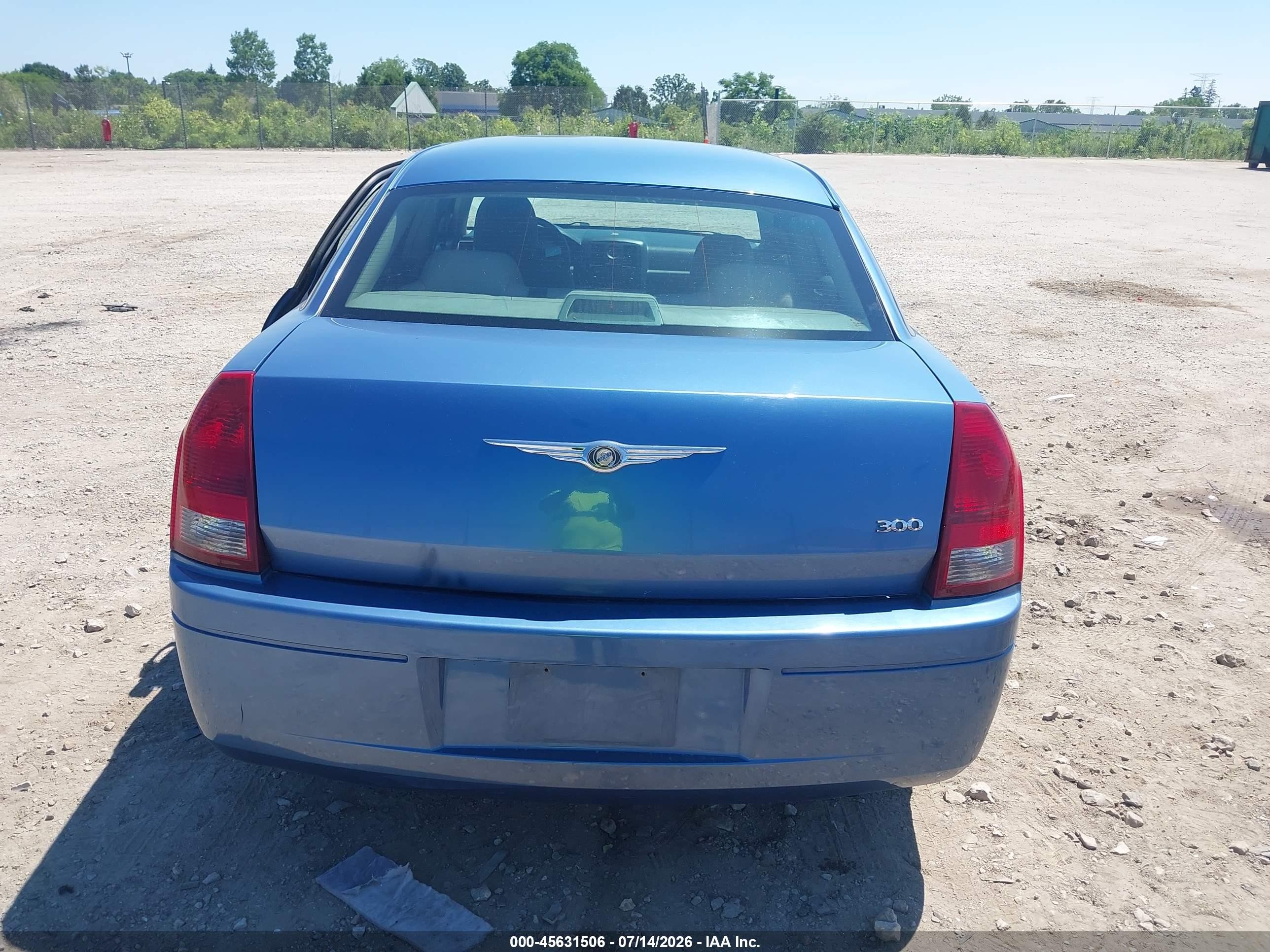 2007 Chrysler 300   Blue vin: 2C3KA43R27H829735