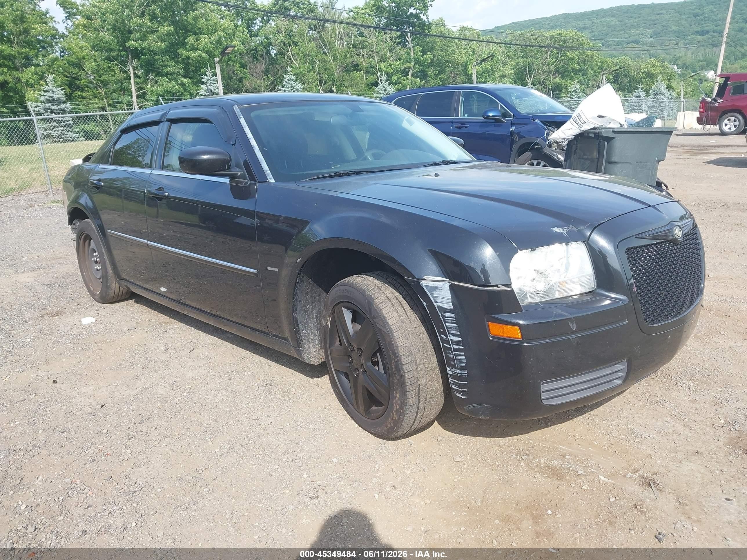 2008 Chrysler 300 Lx Черный vin: 2C3KA43R38H123326