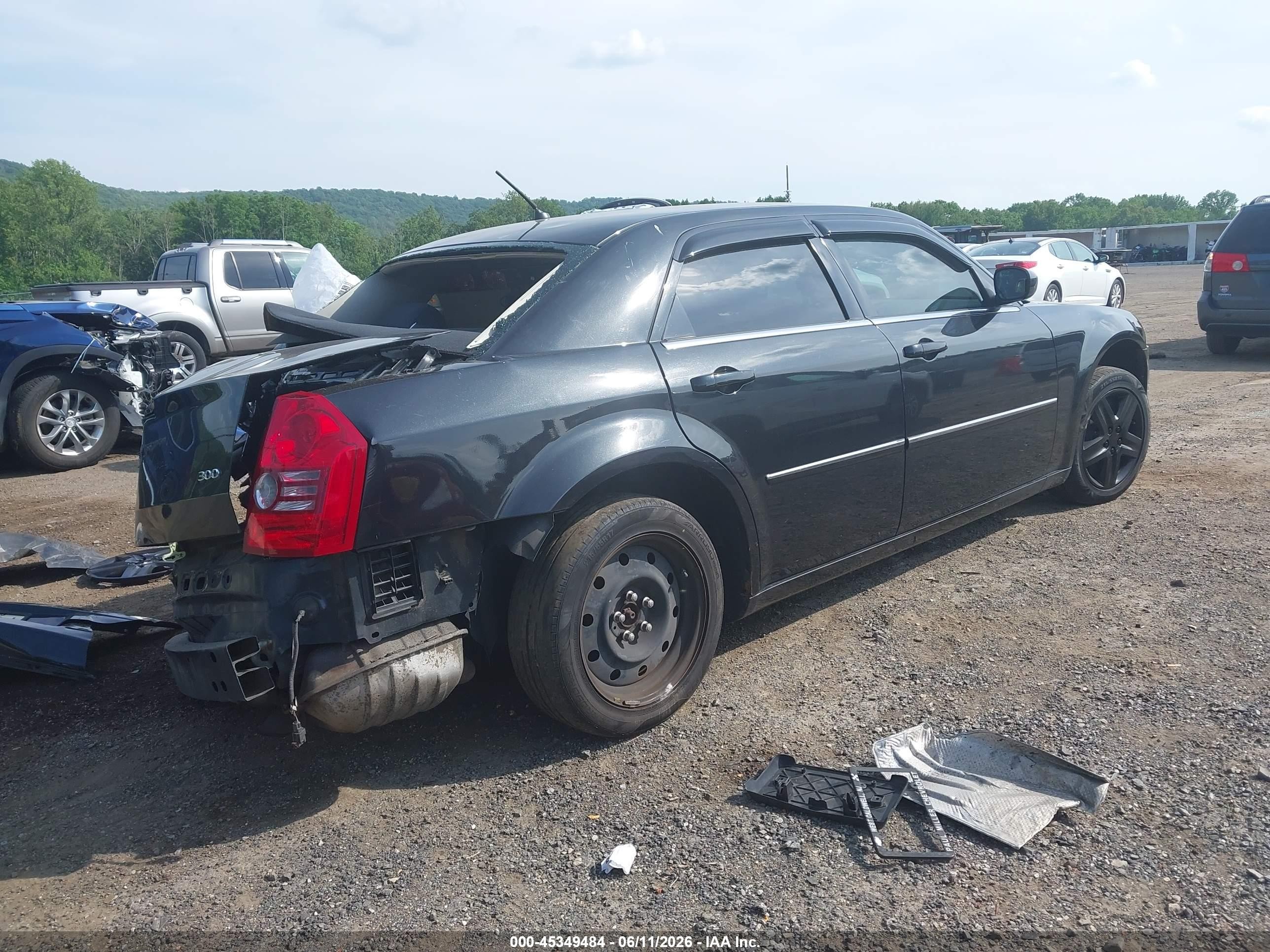 2008 Chrysler 300 Lx Black vin: 2C3KA43R38H123326