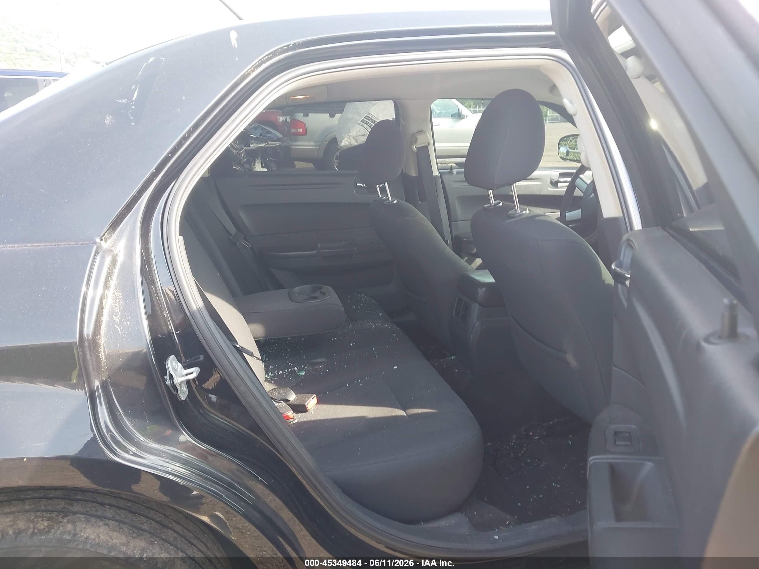 2008 Chrysler 300 Lx Black vin: 2C3KA43R38H123326
