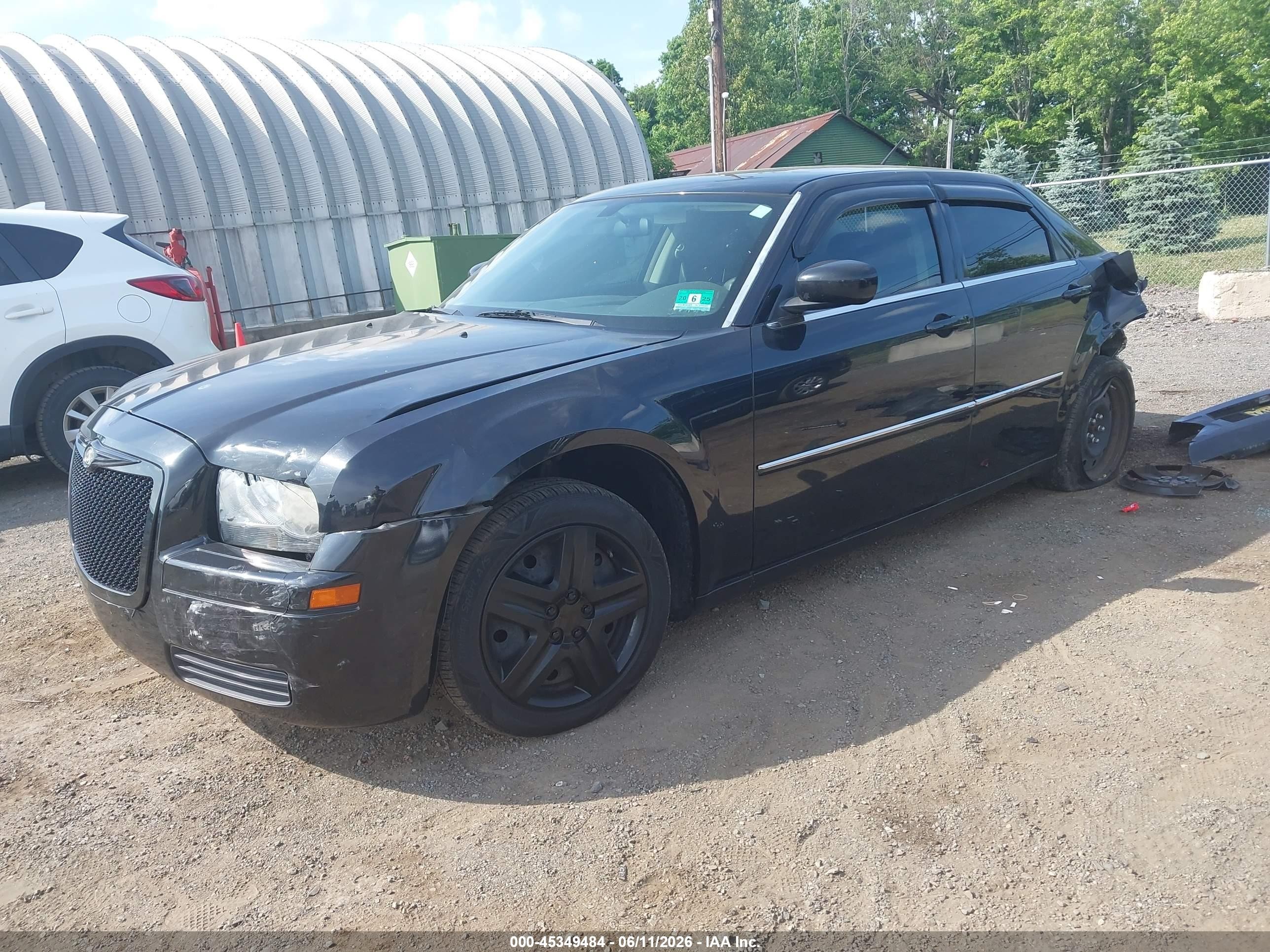 2008 Chrysler 300 Lx Black vin: 2C3KA43R38H123326