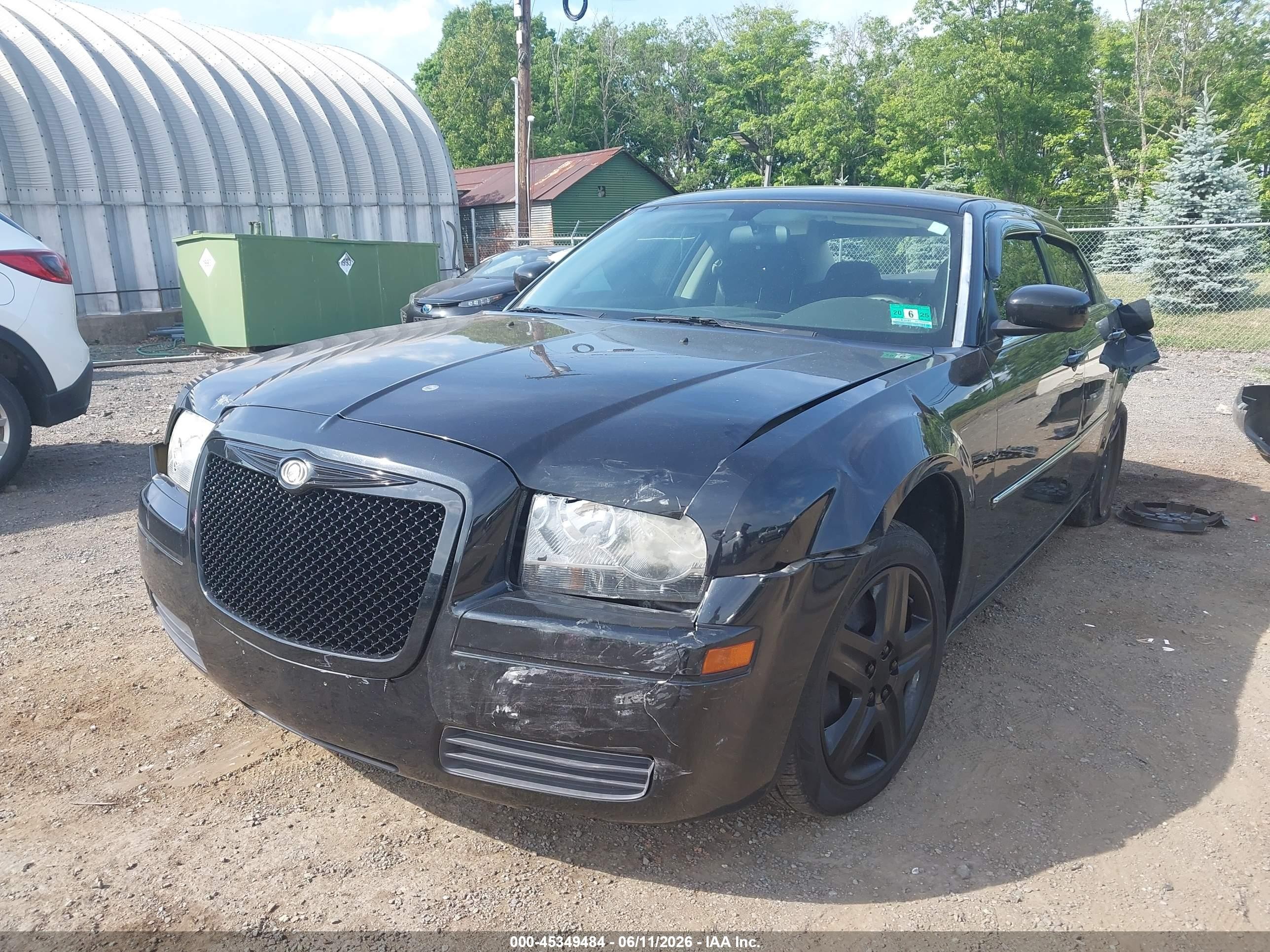 2008 Chrysler 300 Lx Black vin: 2C3KA43R38H123326