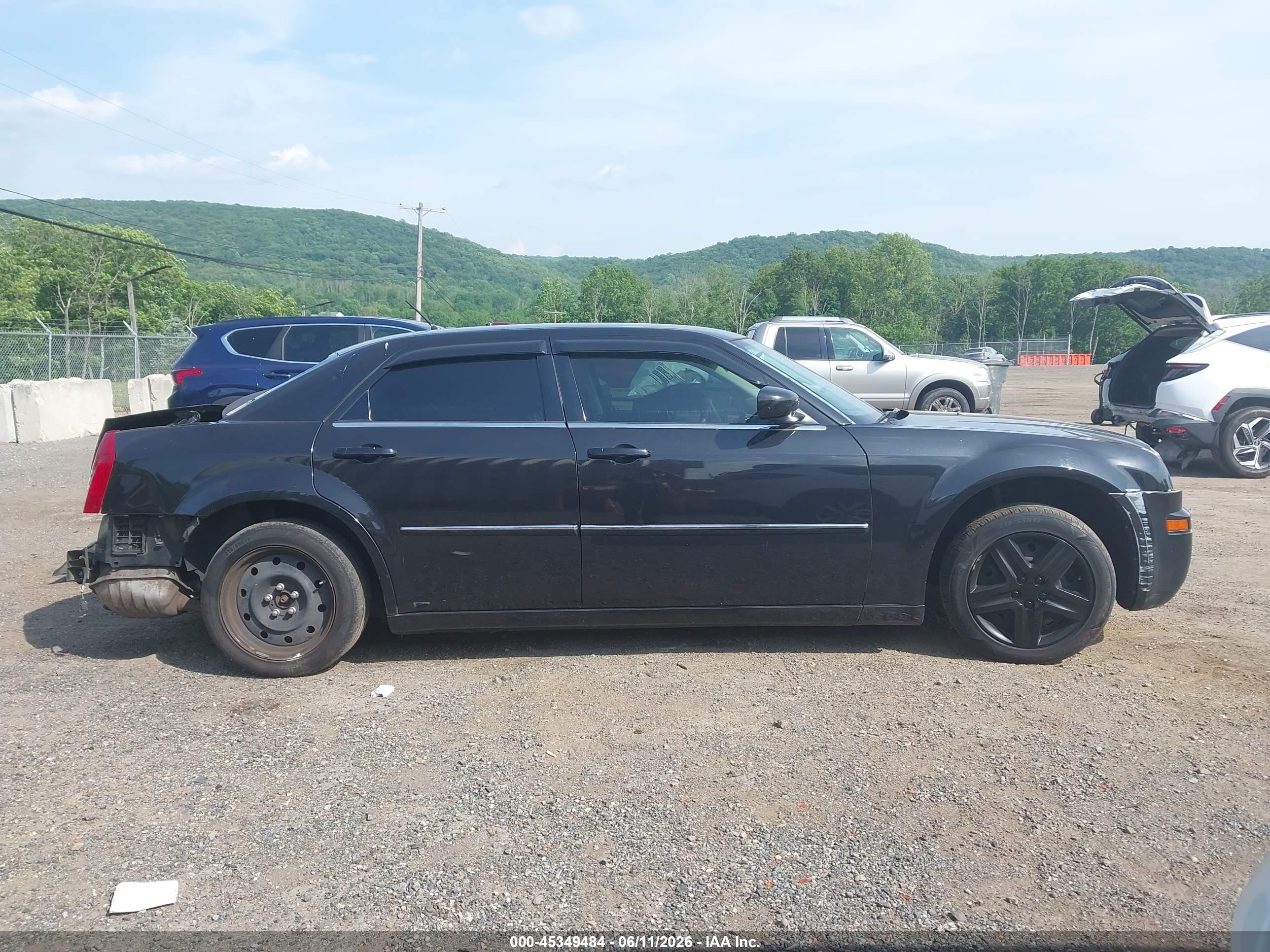 2008 Chrysler 300 Lx Black vin: 2C3KA43R38H123326