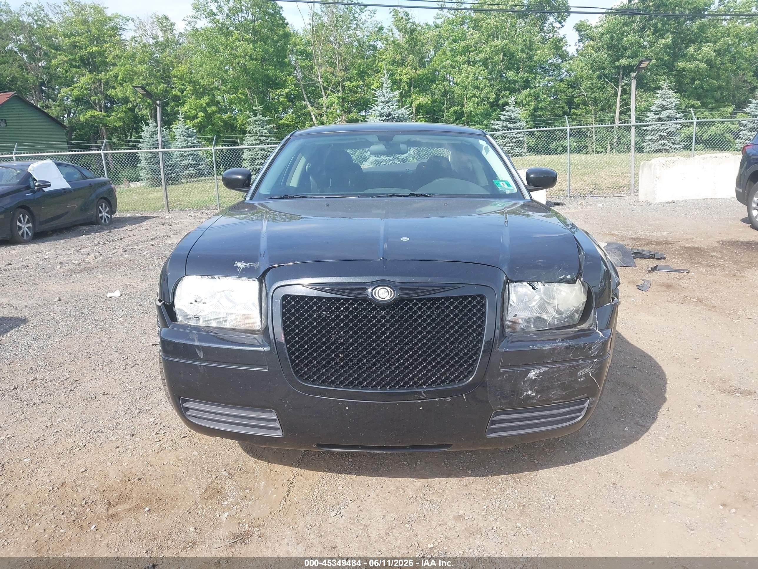 2008 Chrysler 300 Lx Black vin: 2C3KA43R38H123326
