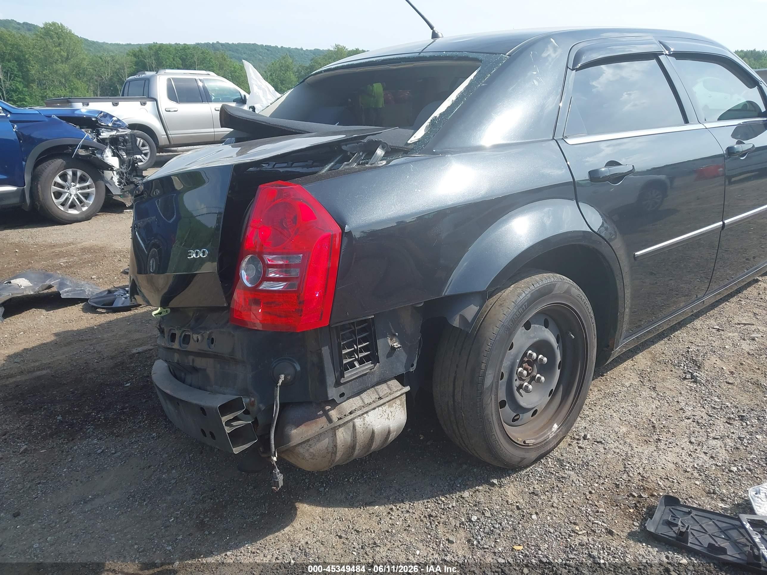 2008 Chrysler 300 Lx Black vin: 2C3KA43R38H123326