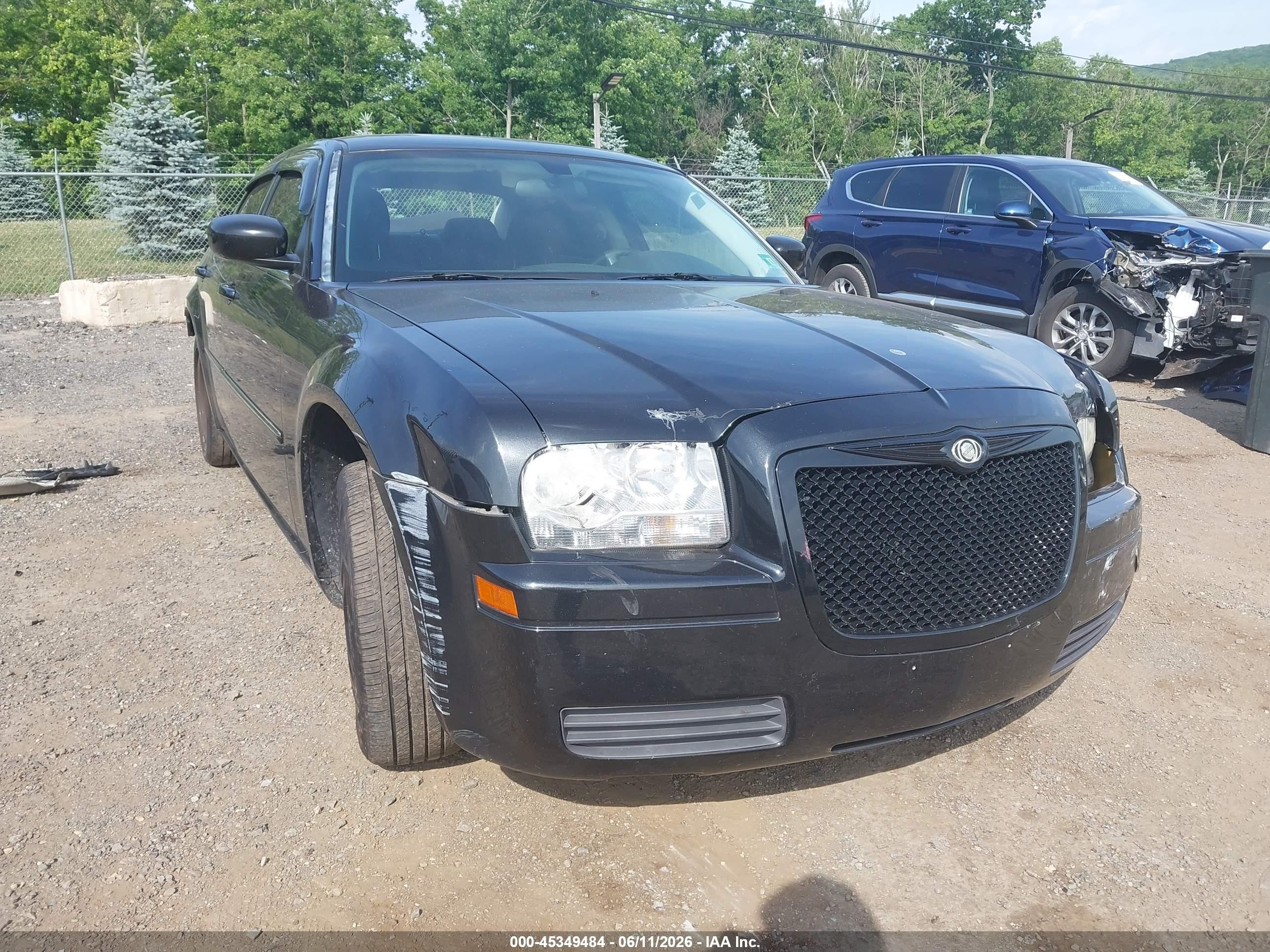 2008 Chrysler 300 Lx Black vin: 2C3KA43R38H123326