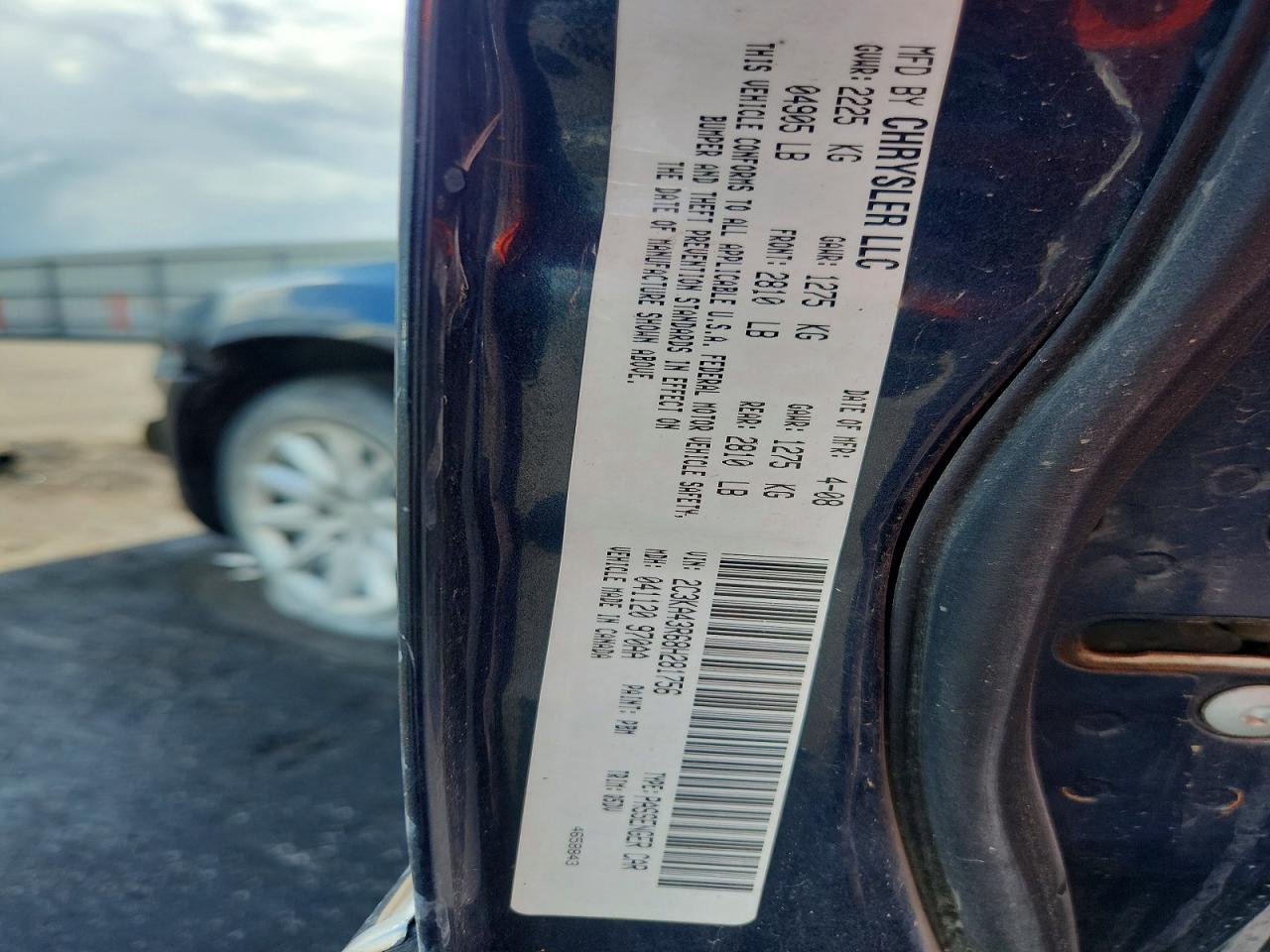 2008 Chrysler 300 Lx Blue vin: 2C3KA43R68H281756