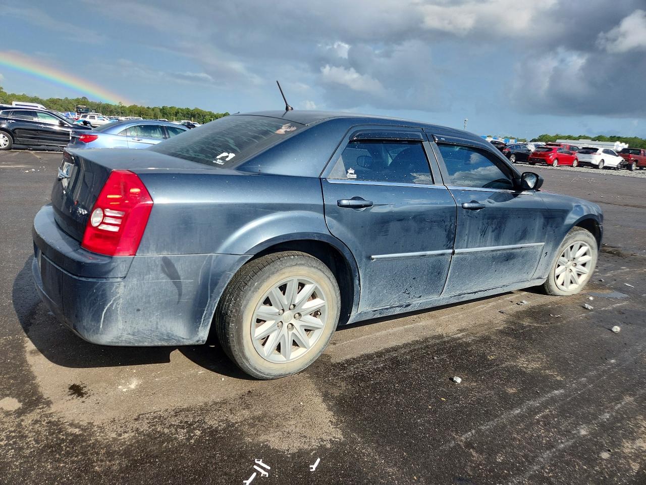 2008 Chrysler 300 Lx Blue vin: 2C3KA43R68H281756
