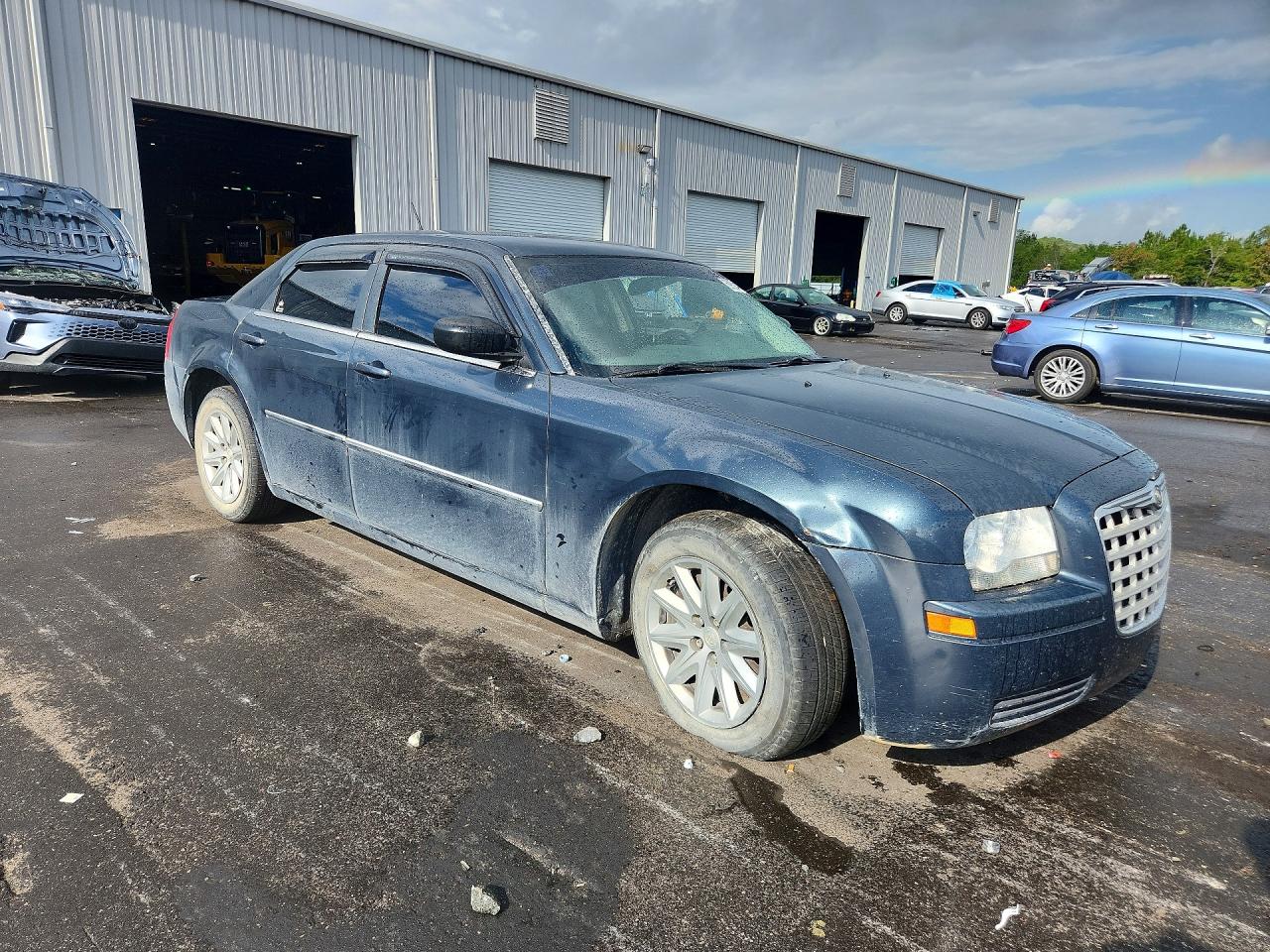 2008 Chrysler 300 Lx Blue vin: 2C3KA43R68H281756