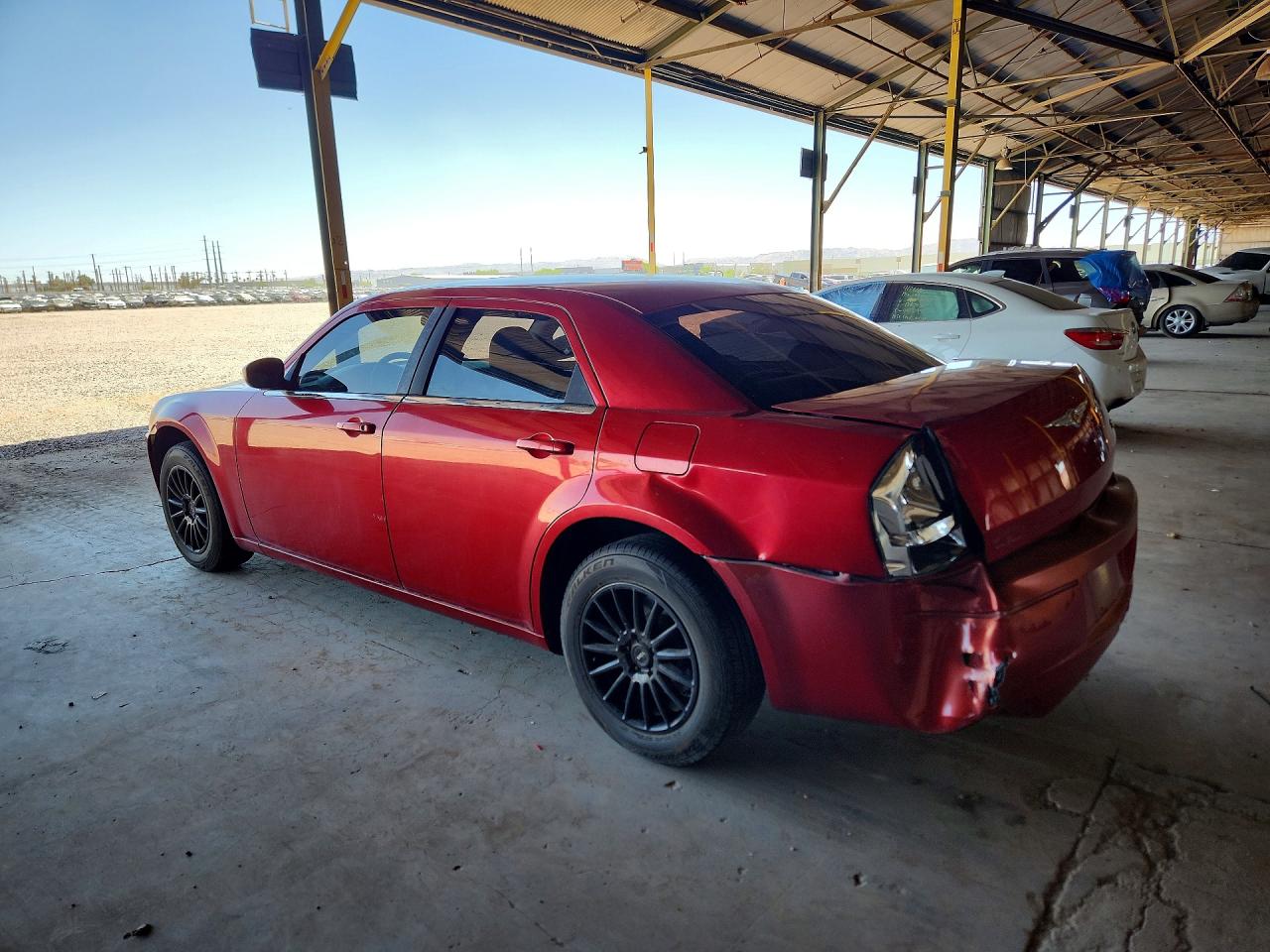 2007 Chrysler 300 Burgundy vin: 2C3KA43R77H860916