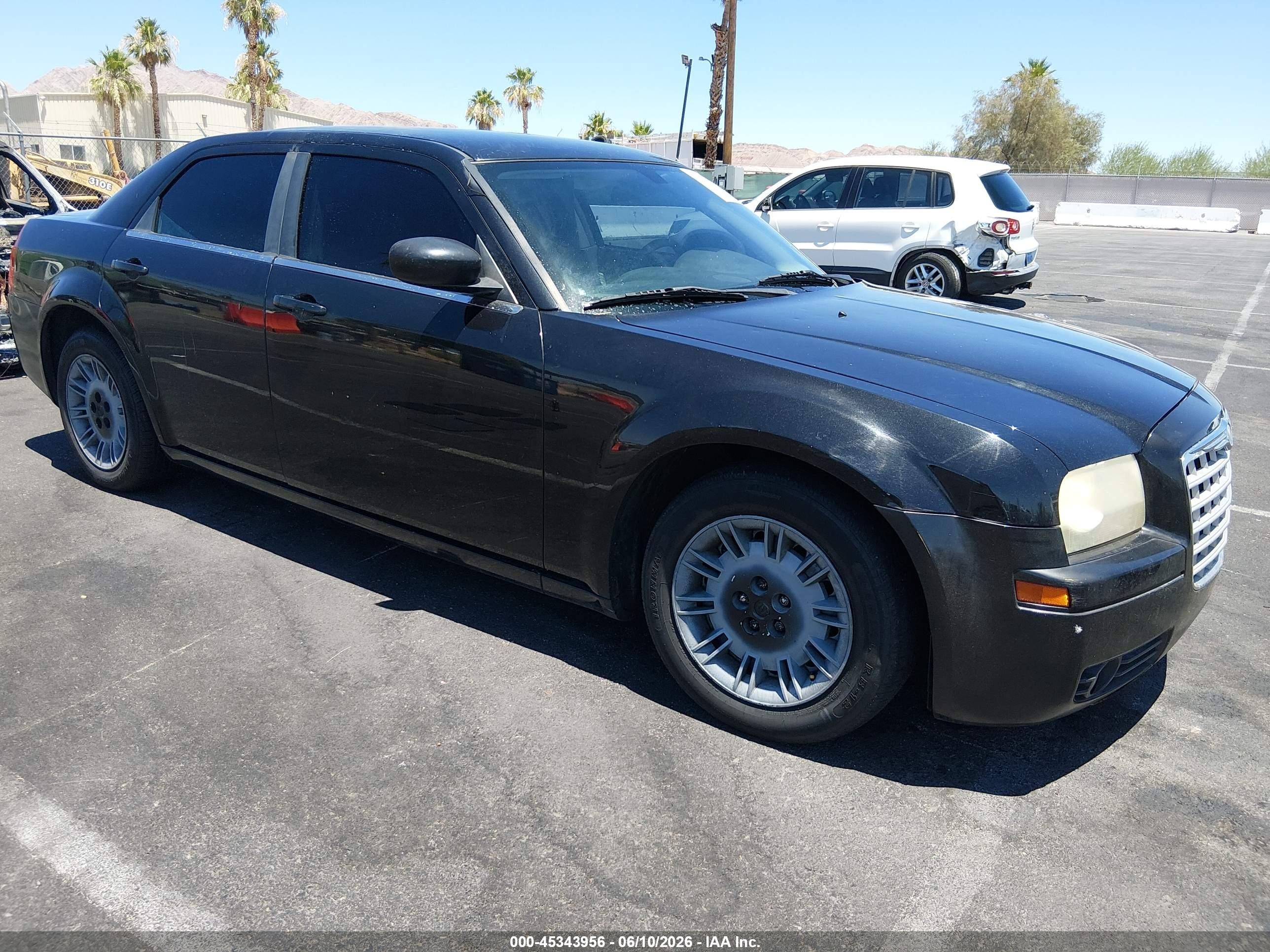 2007 Chrysler 300   Black vin: 2C3KA43R97H636515