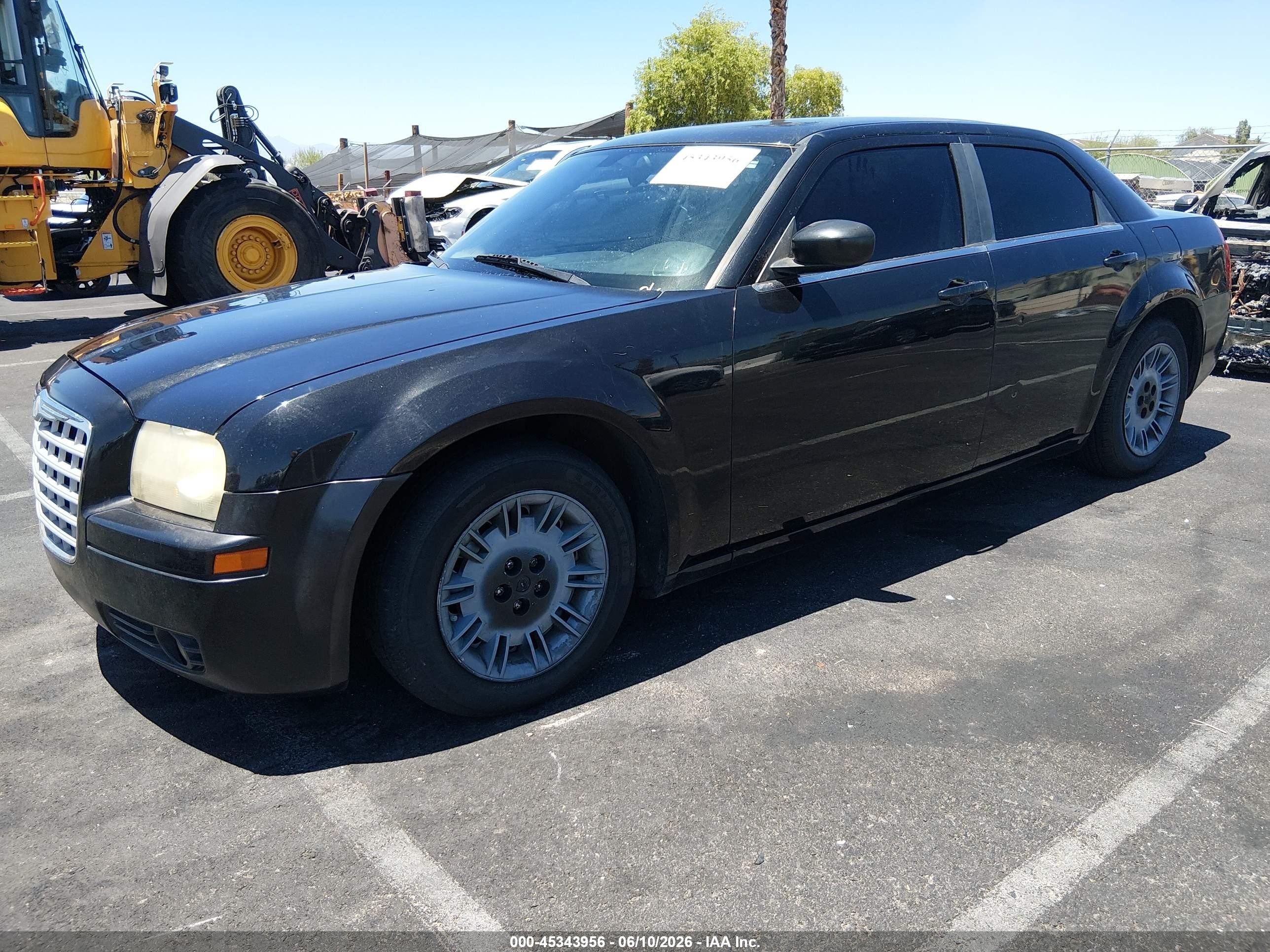 2007 Chrysler 300   Black vin: 2C3KA43R97H636515