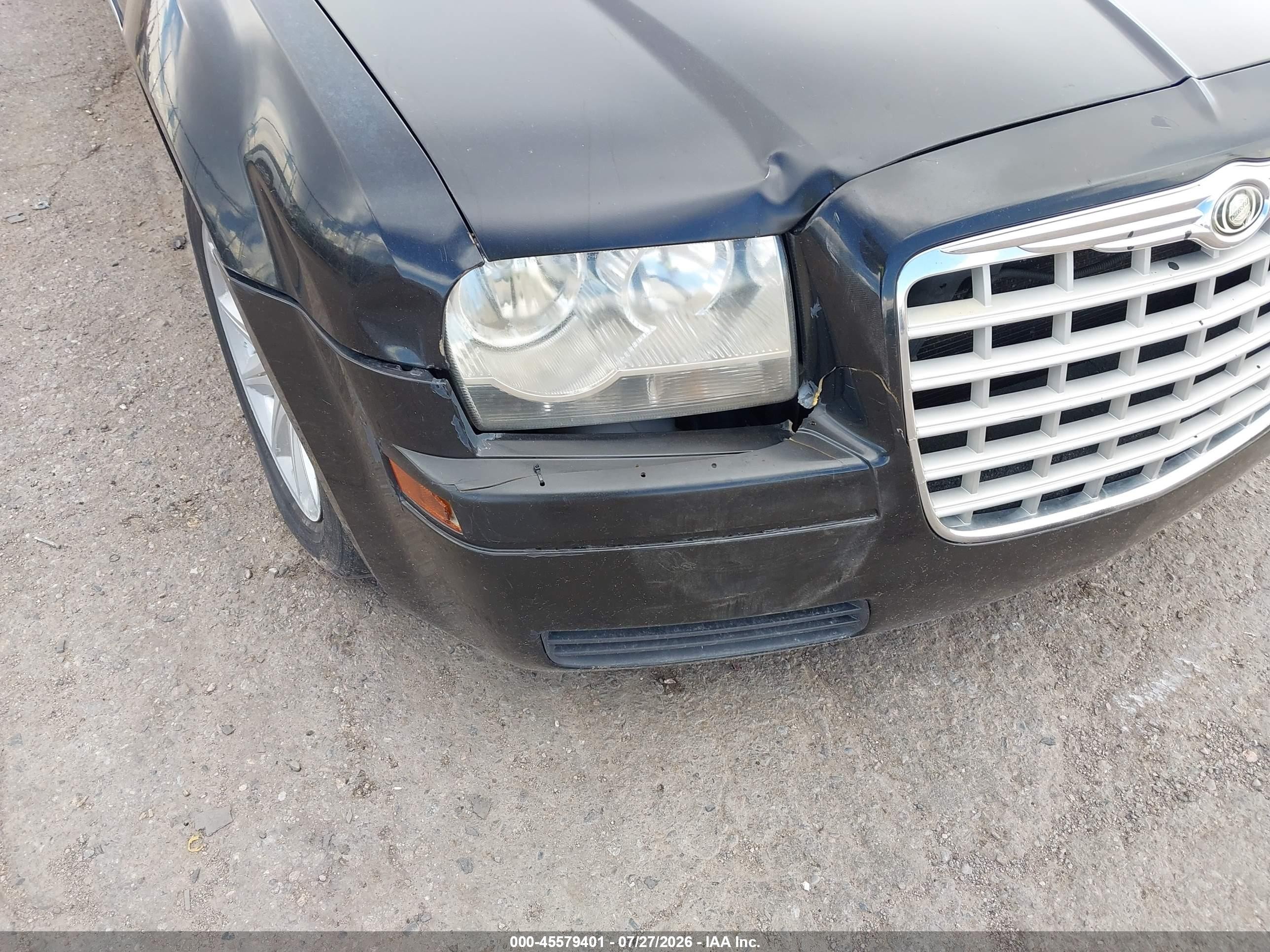 2008 Chrysler 300 Lx Black vin: 2C3KA43R98H152555