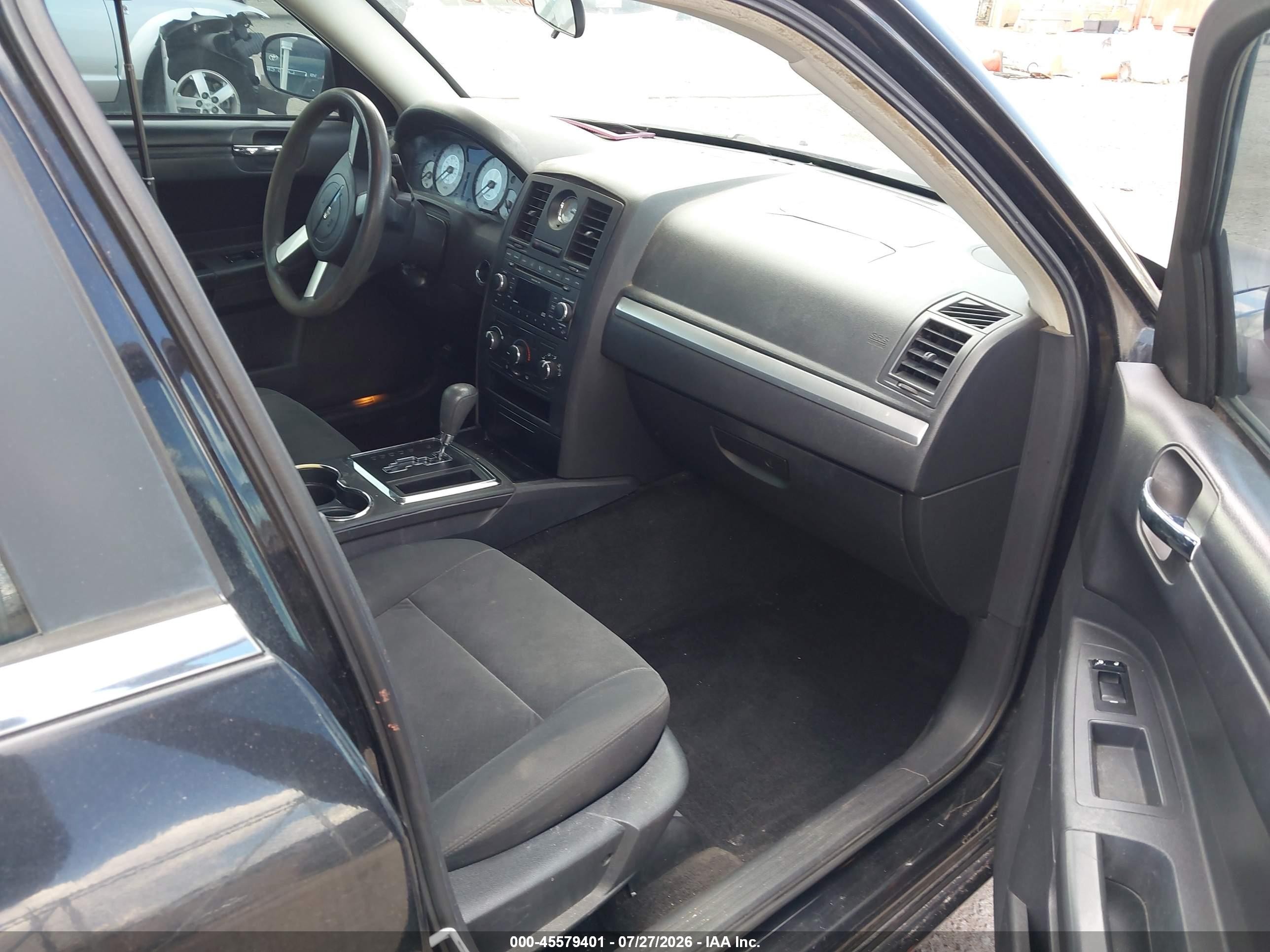 2008 Chrysler 300 Lx Black vin: 2C3KA43R98H152555