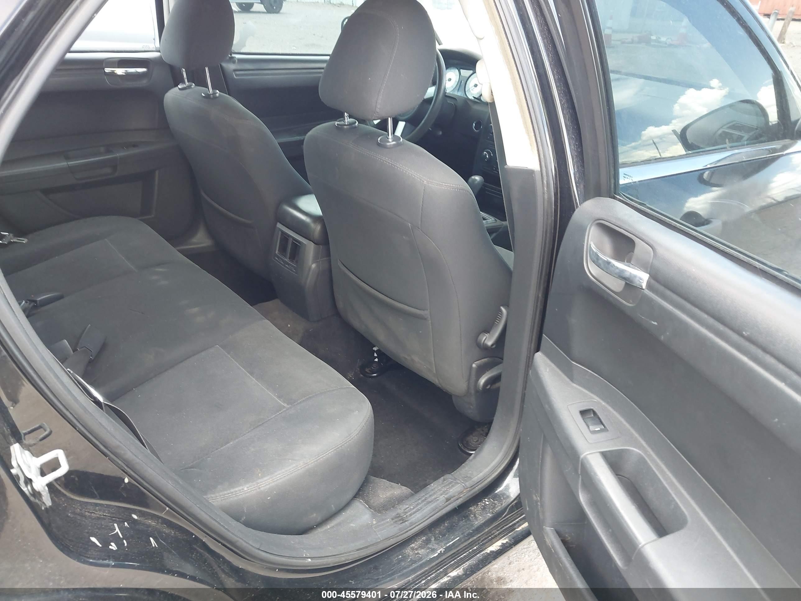 2008 Chrysler 300 Lx Black vin: 2C3KA43R98H152555