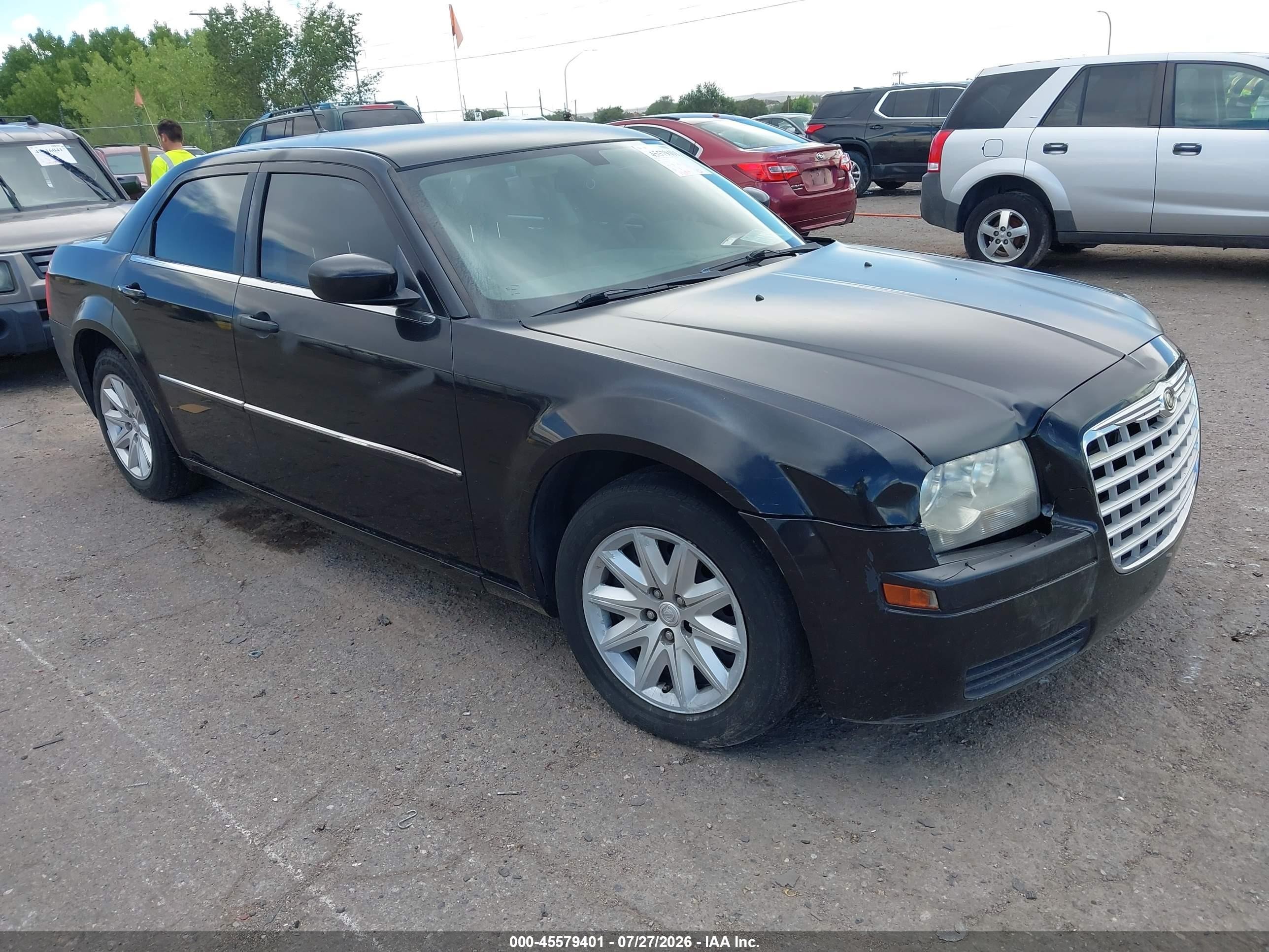 2008 Chrysler 300 Lx Black vin: 2C3KA43R98H152555