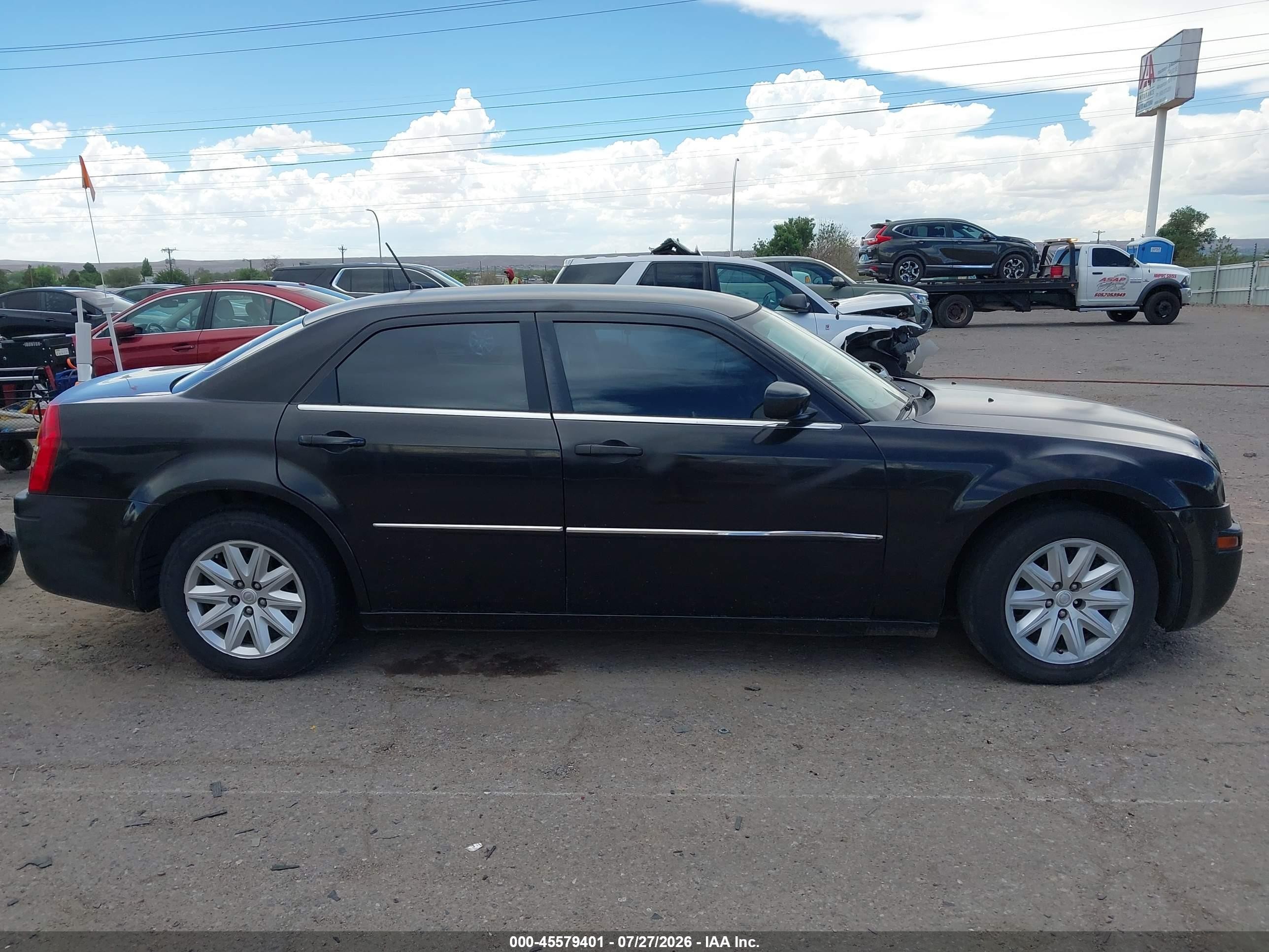 2008 Chrysler 300 Lx Black vin: 2C3KA43R98H152555