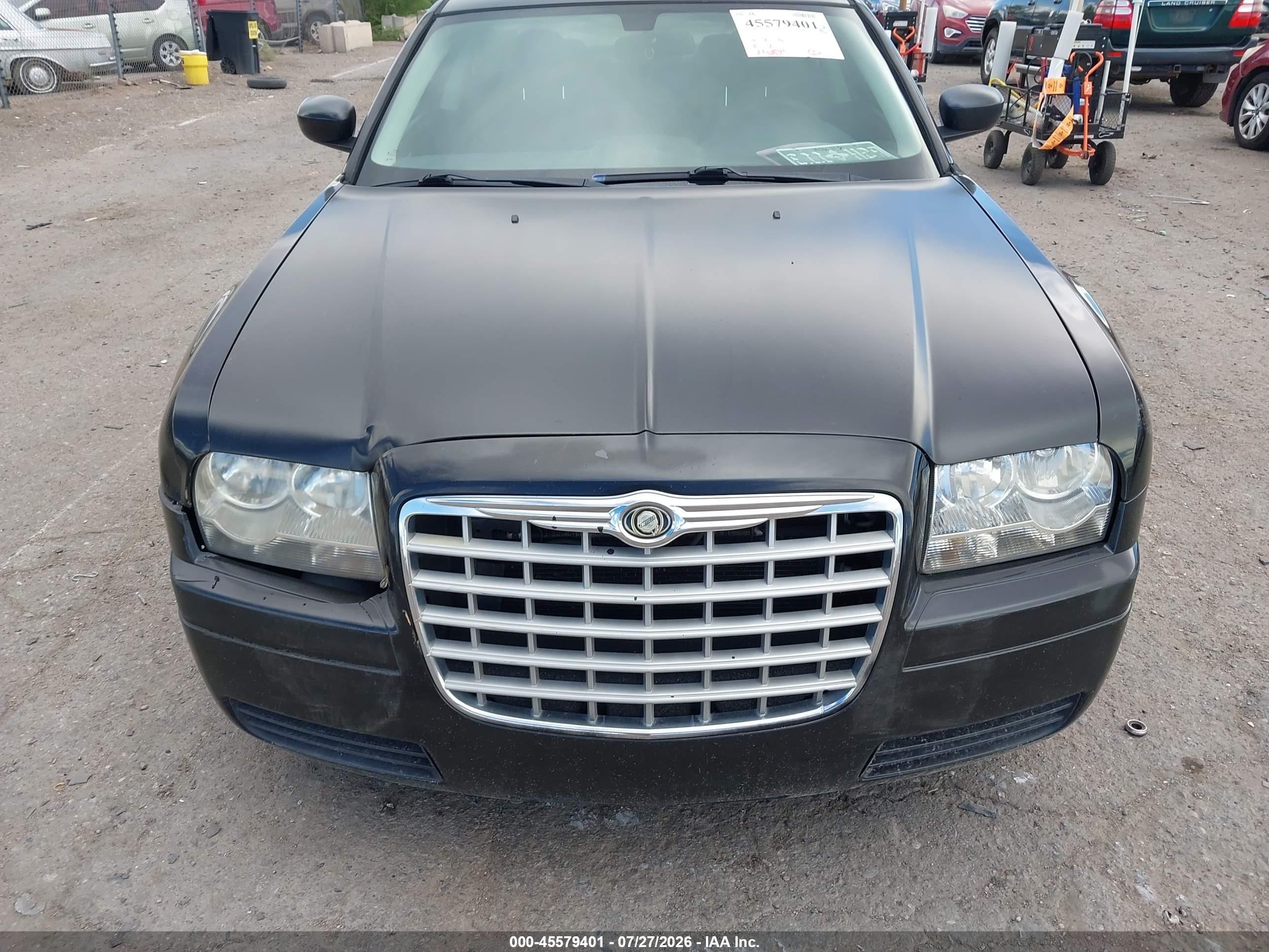 2008 Chrysler 300 Lx Black vin: 2C3KA43R98H152555