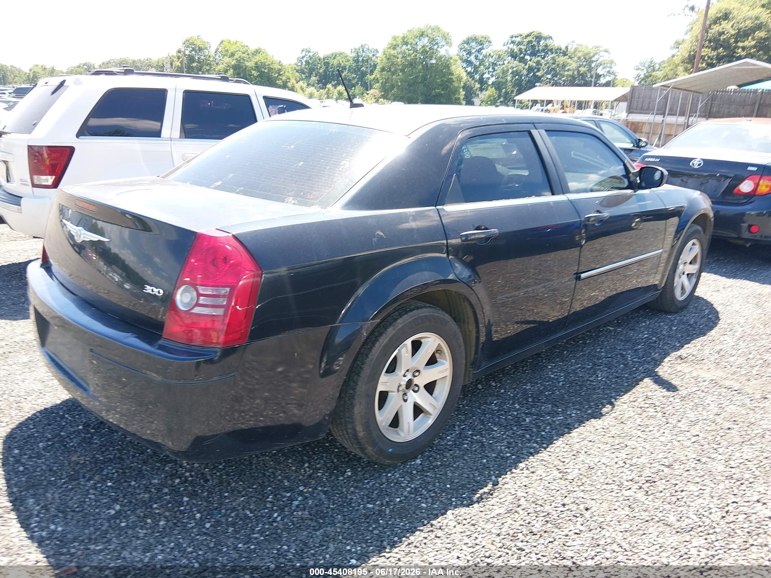 2008 Chrysler 300 Lx Black vin: 2C3KA43R98H192408