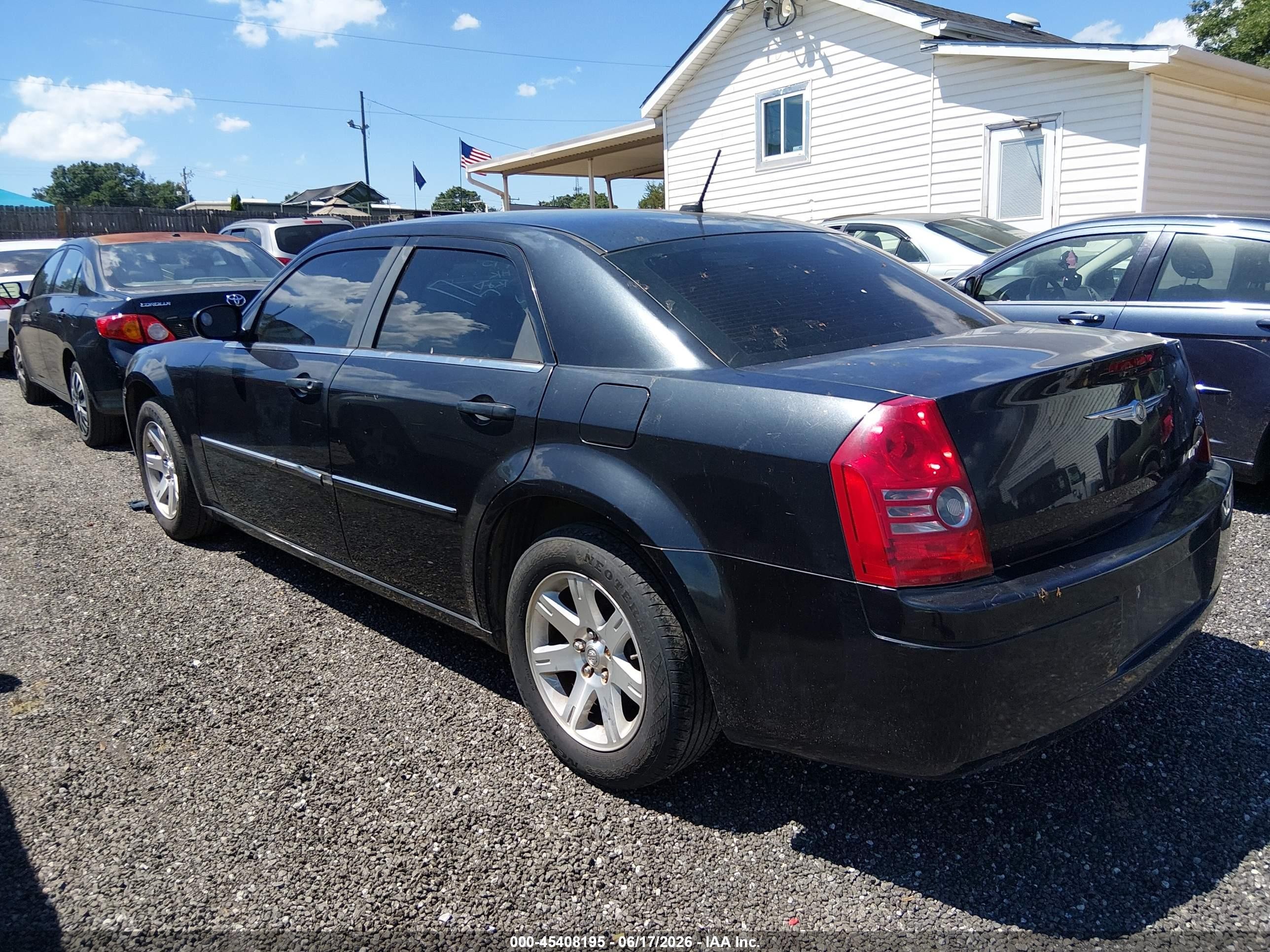 2008 Chrysler 300 Lx Black vin: 2C3KA43R98H192408