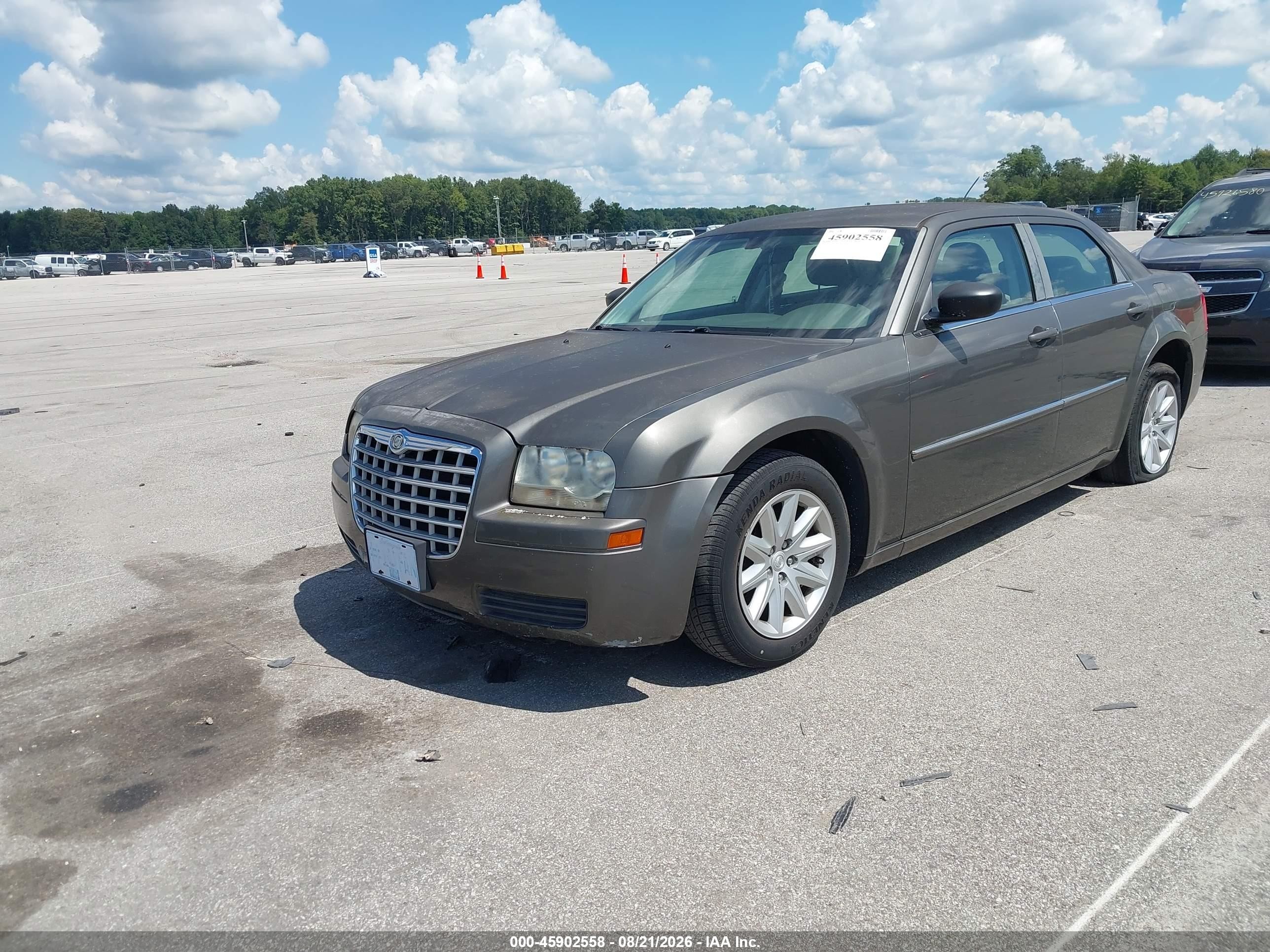 2008 Chrysler 300 Lx Gray vin: 2C3KA43RX8H253359
