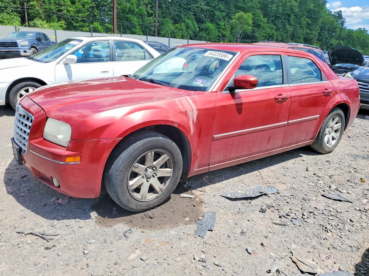 2007 Chrysler 300 Touring Red vin: 2C3KA53G07H747054