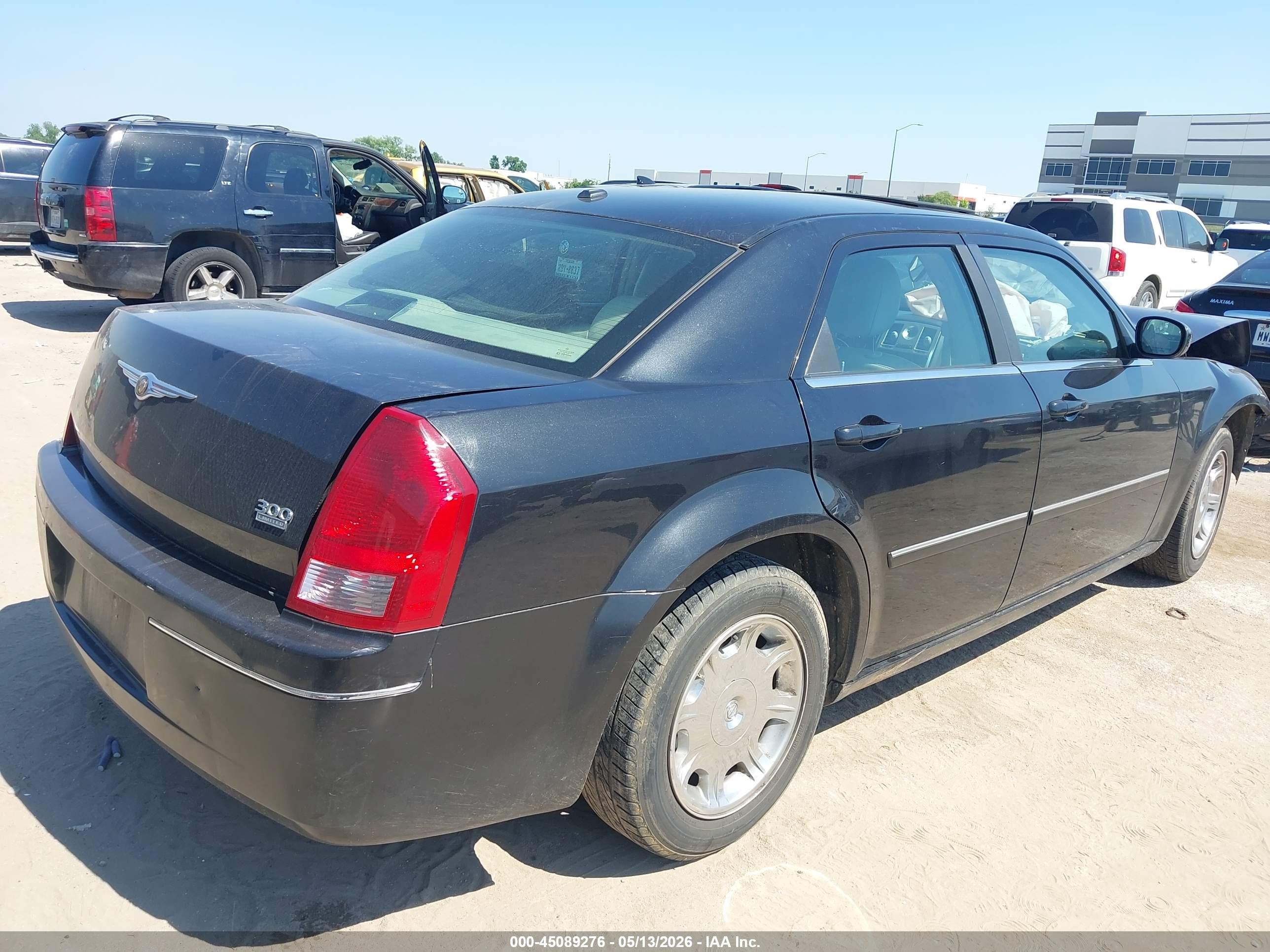 2006 Chrysler 300 Touring Black vin: 2C3KA53G16H438403
