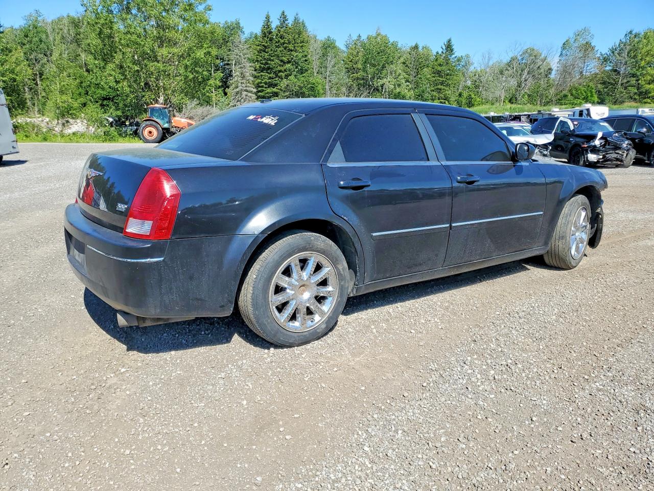 2007 Chrysler 300 Touring Black vin: 2C3KA53G27H783246