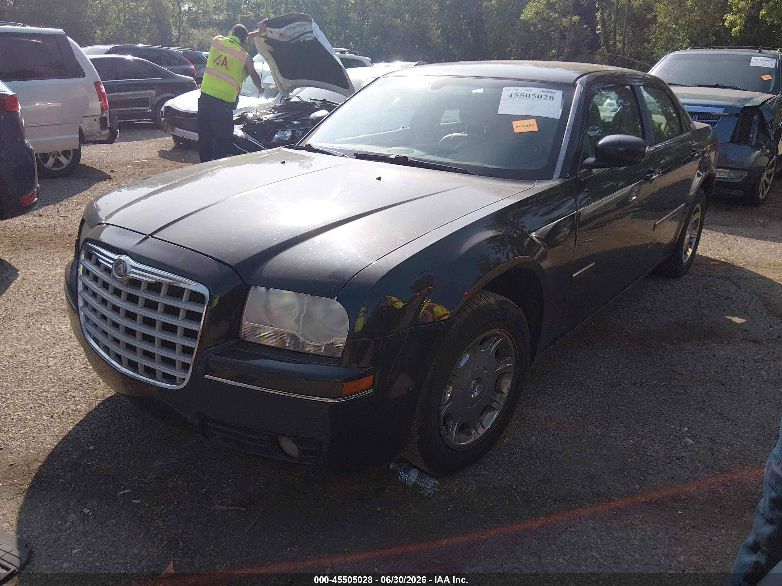 2006 Chrysler 300 Touring Black vin: 2C3KA53G36H474819