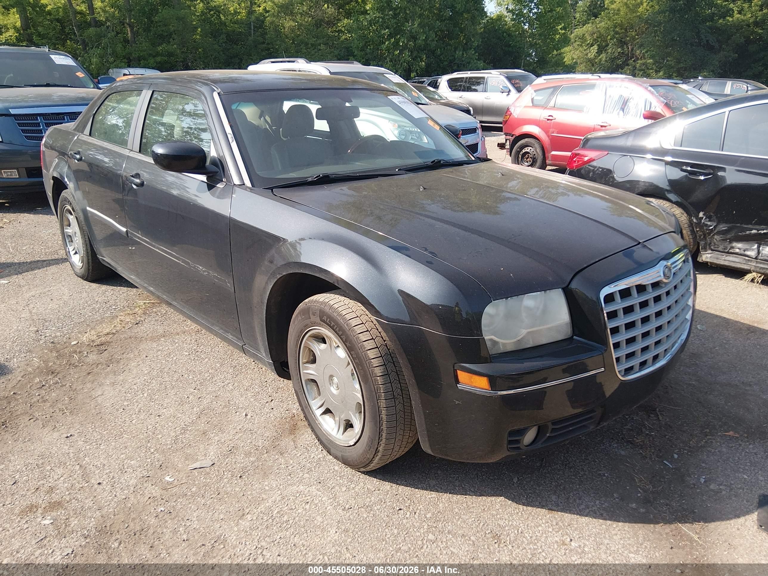 2006 Chrysler 300 Touring Black vin: 2C3KA53G36H474819