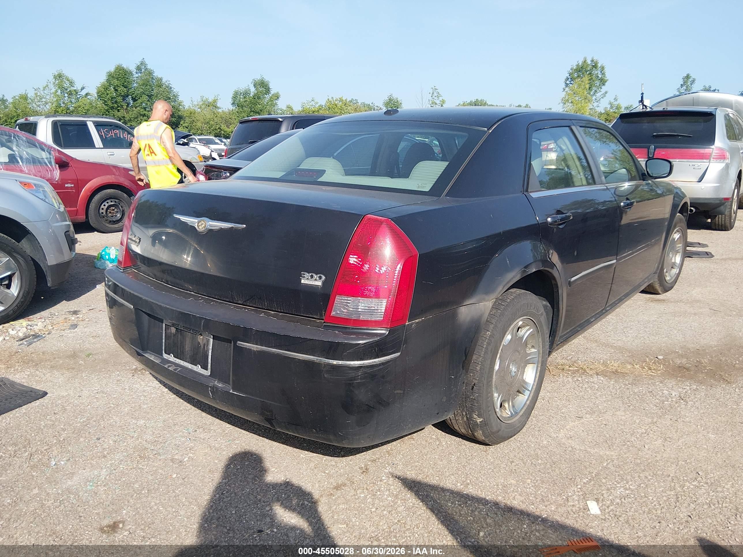 2006 Chrysler 300 Touring Black vin: 2C3KA53G36H474819