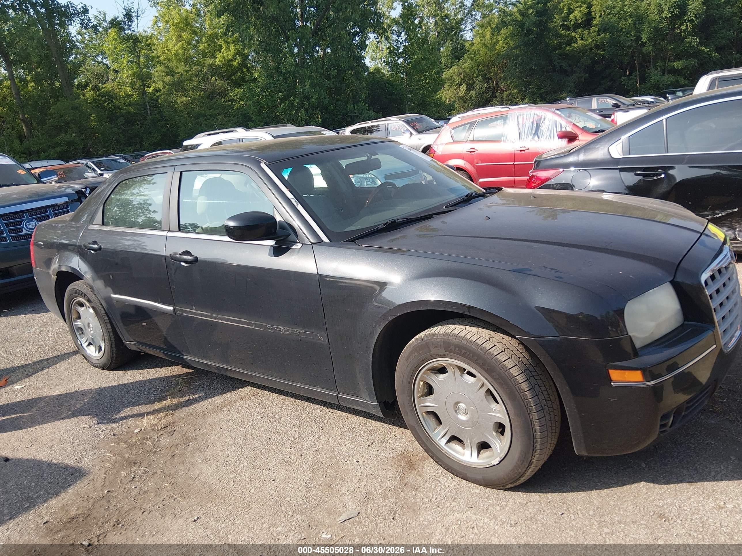 2006 Chrysler 300 Touring Black vin: 2C3KA53G36H474819