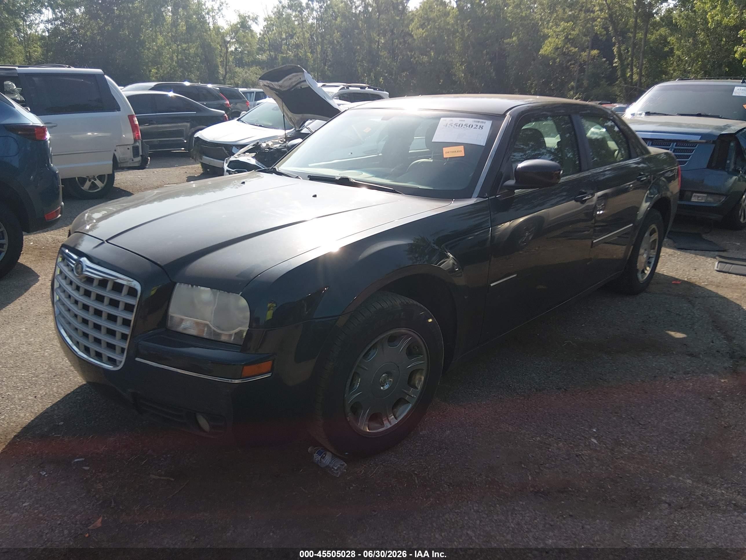2006 Chrysler 300 Touring Black vin: 2C3KA53G36H474819