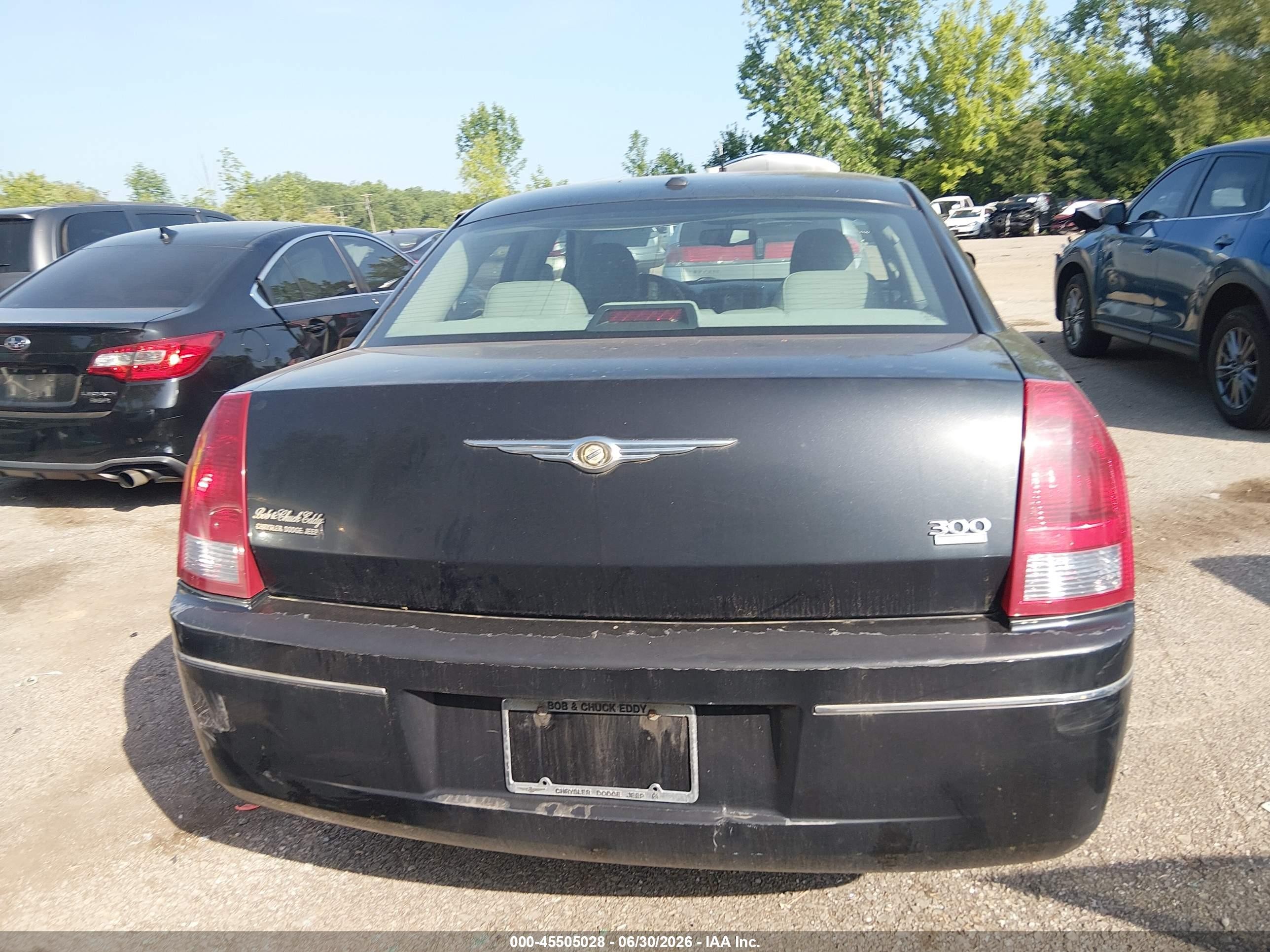 2006 Chrysler 300 Touring Black vin: 2C3KA53G36H474819