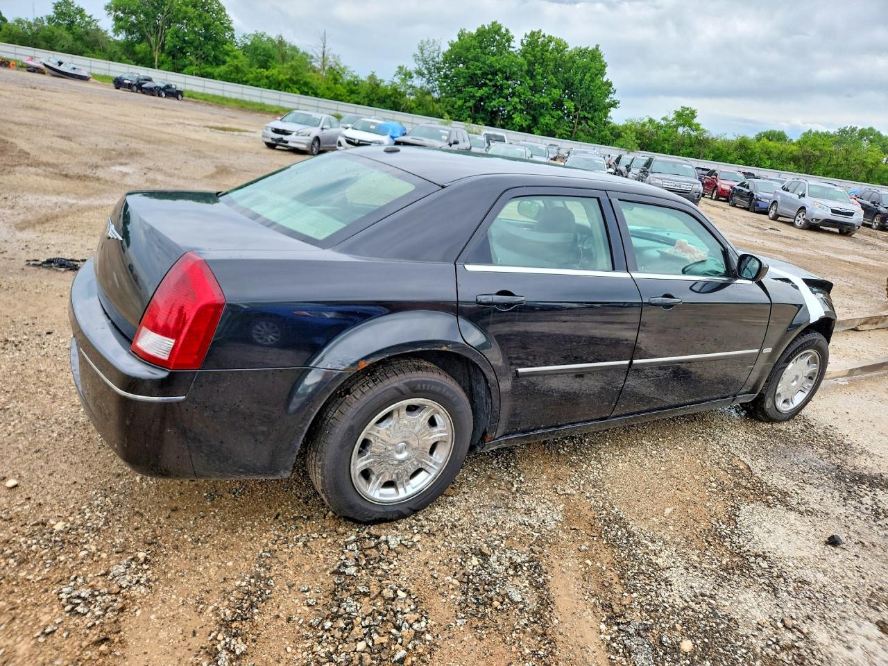 2007 Chrysler 300 Touring Black vin: 2C3KA53G37H745637